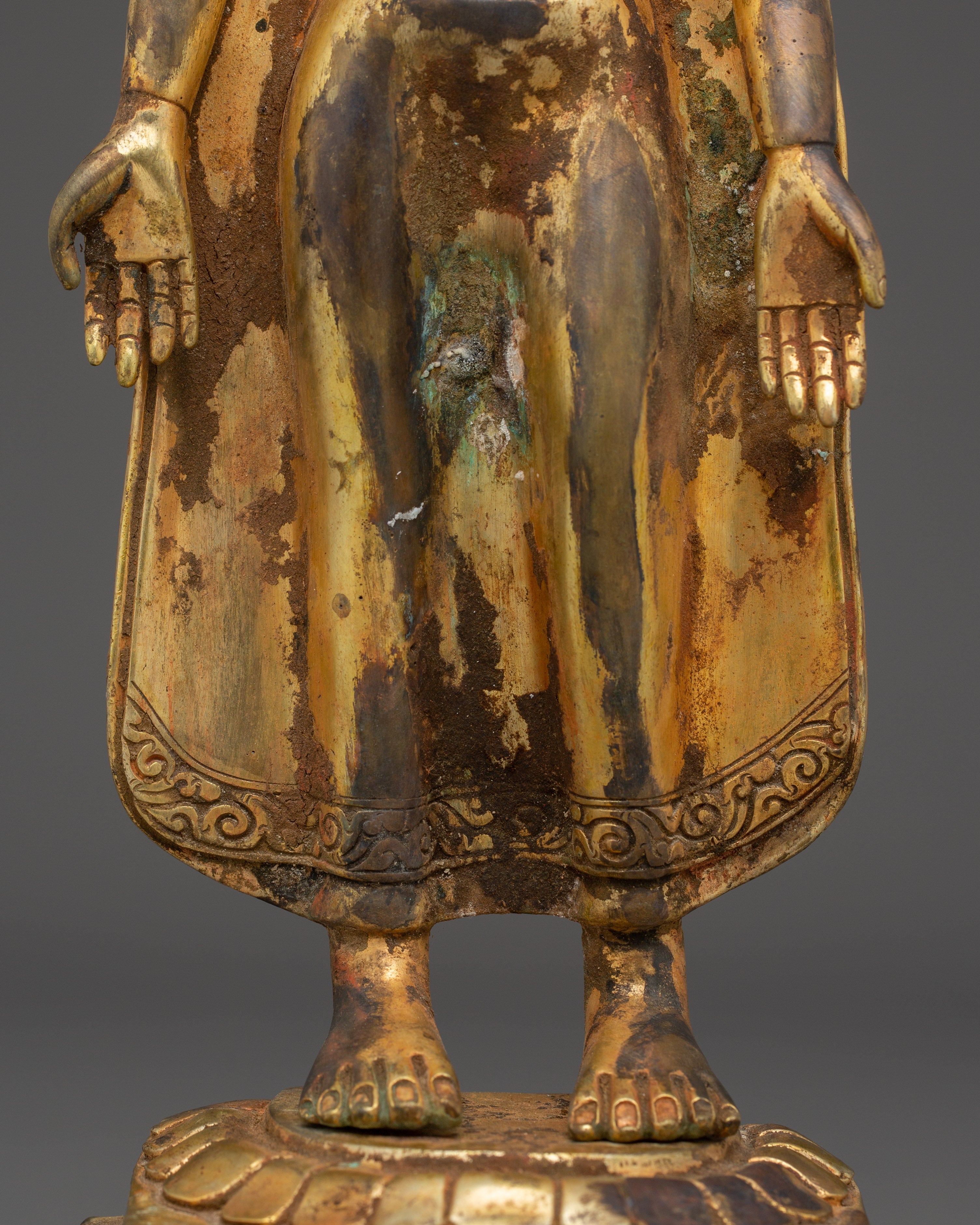 Handmade Maitreya Buddha Sculpture | Spiritual Buddha Figurine for Home Decor