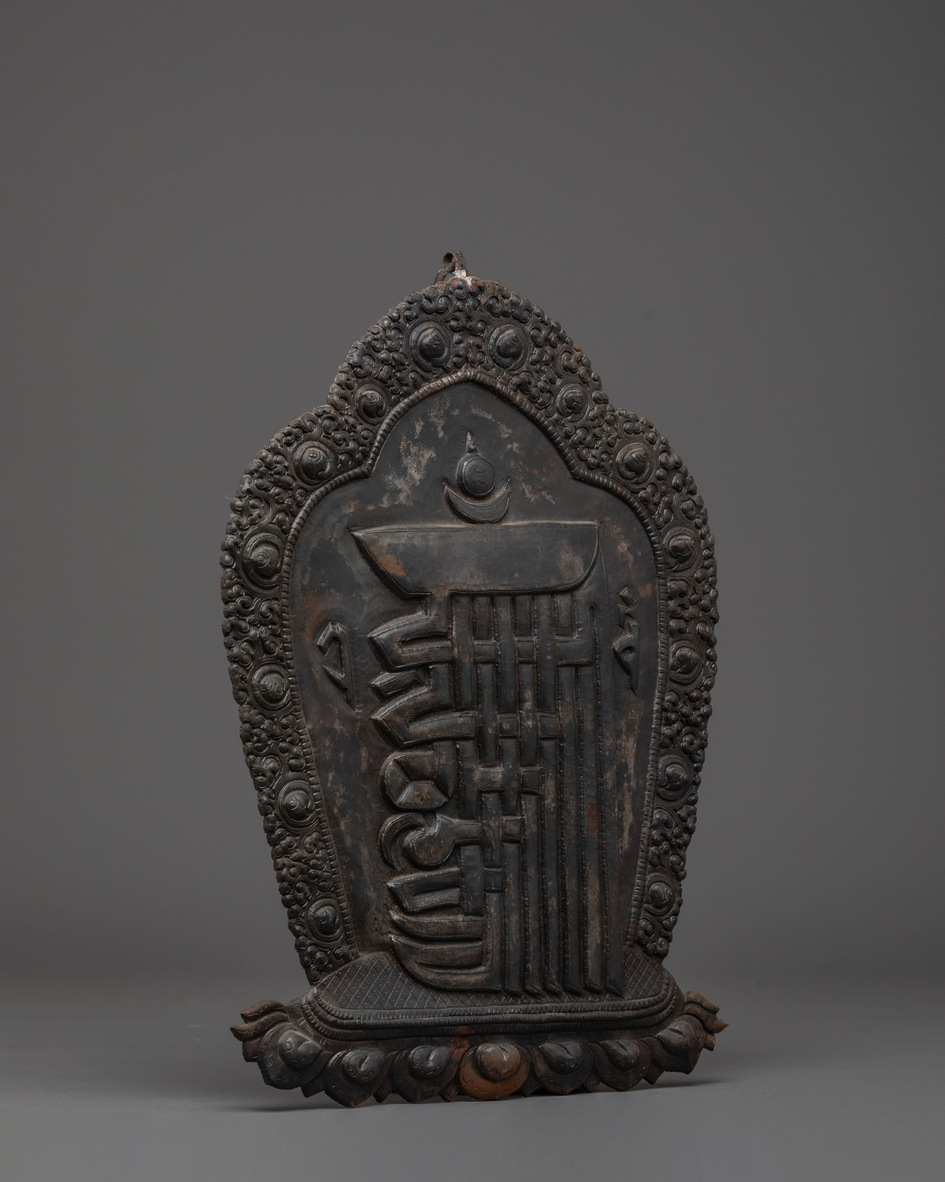 Iron Kala Chakra Wall Hanging | Buddhist Art for Spiritual Connection