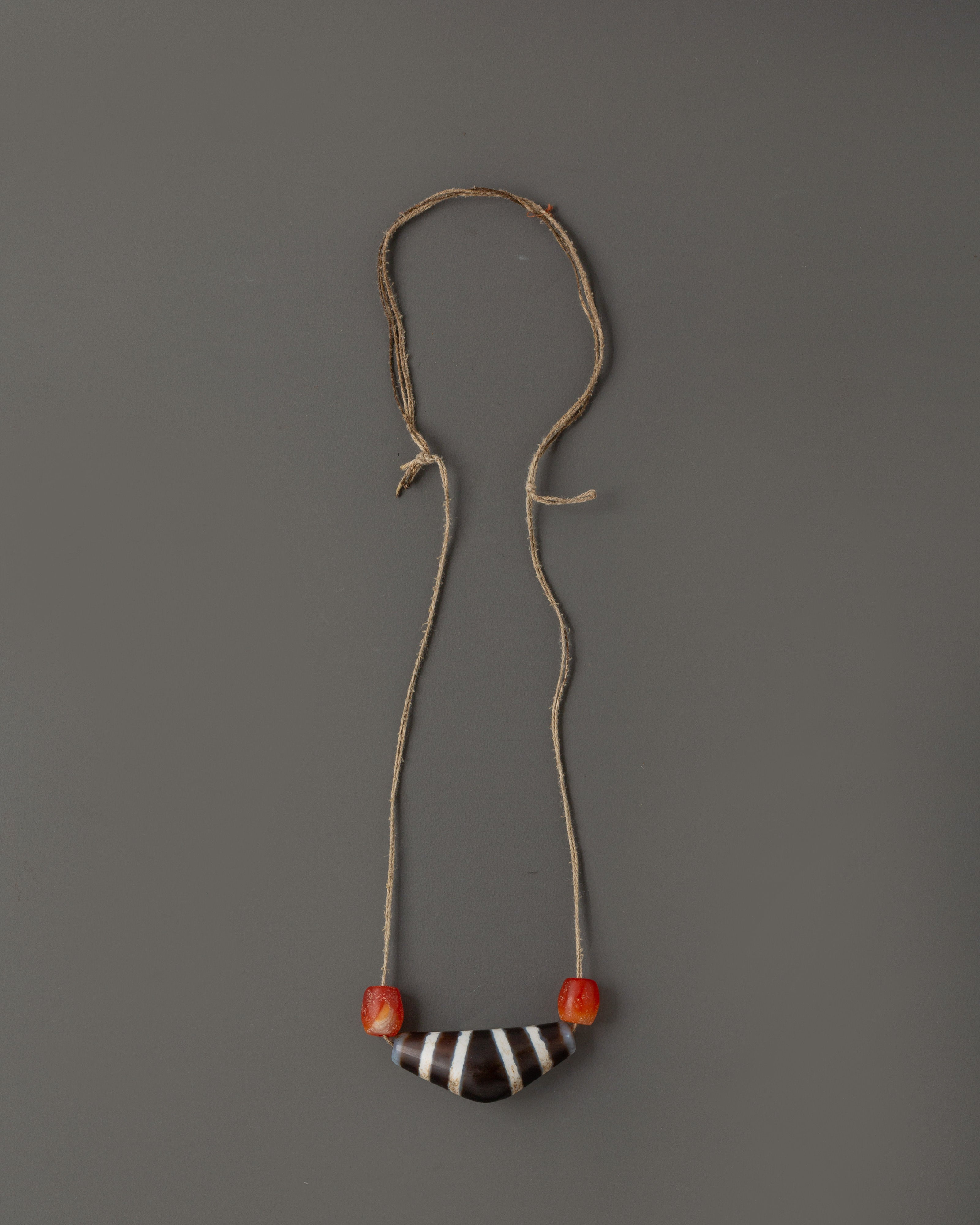 Coral Stone Mala Necklace | Handcrafted Spiritual Beads