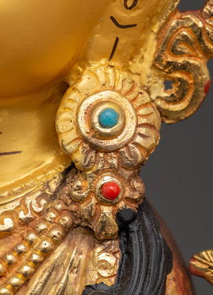 Tibetan Wisdom Deity Manjushri Statue | Bodhisattva of Wisdom and Insight