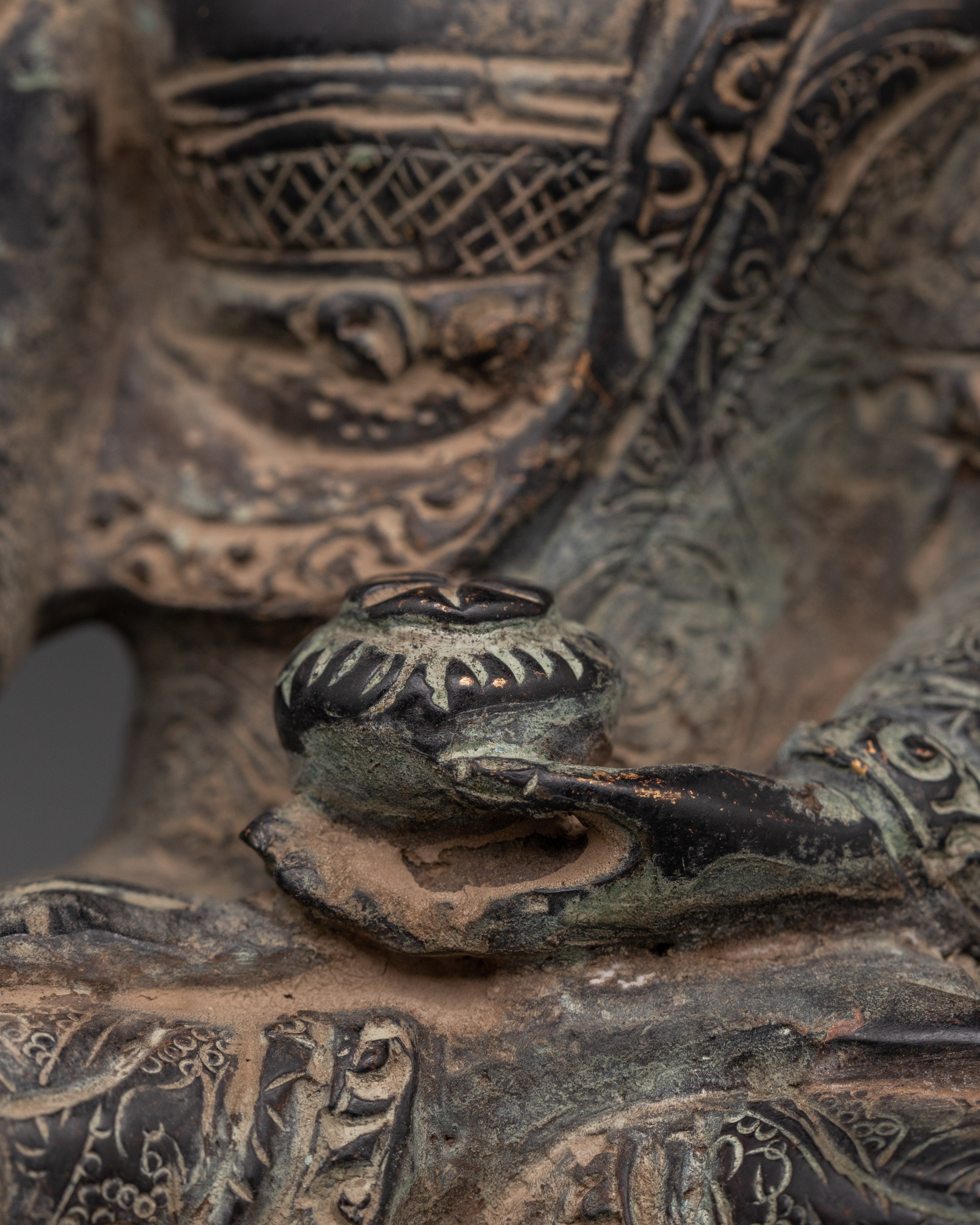 Shakyamuni Buddha Altar Statue | Handmade Buddhist Sculpture