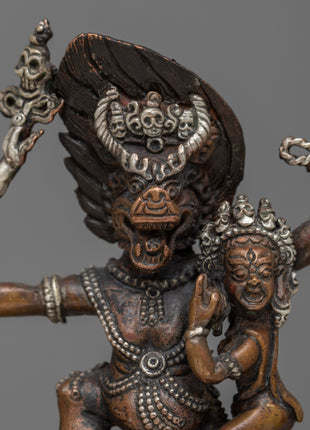 MachineMade Yamantaka With Consort Statue | Symbolizing the Sacred Union of Wisdom