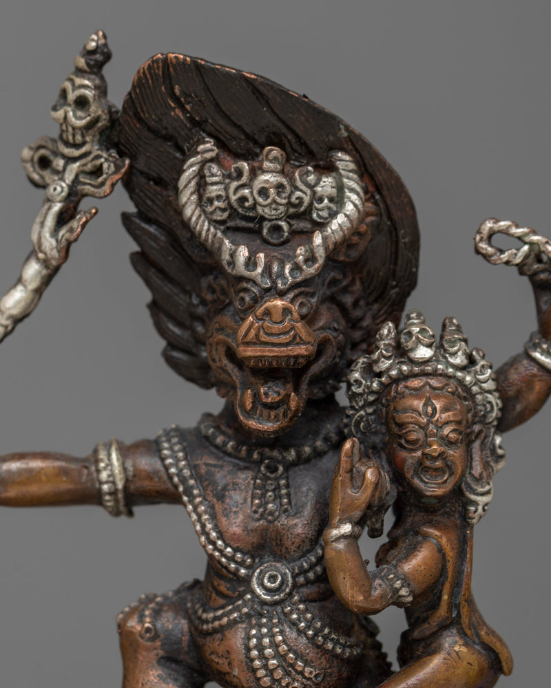 MachineMade Yamantaka With Consort Statue | Symbolizing the Sacred Union of Wisdom