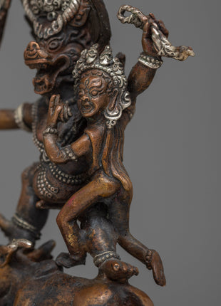 MachineMade Yamantaka With Consort Statue | Symbolizing the Sacred Union of Wisdom