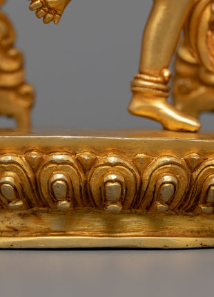 Machine Made Machig Labdron Statue | Copper Crafted Representation of Spiritual Wisdom