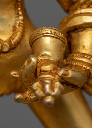 Machine Made Machig Labdron Statue | Copper Crafted Representation of Spiritual Wisdom
