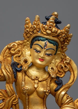 Machine Made Machig Labdron Statue | Copper Crafted Representation of Spiritual Wisdom