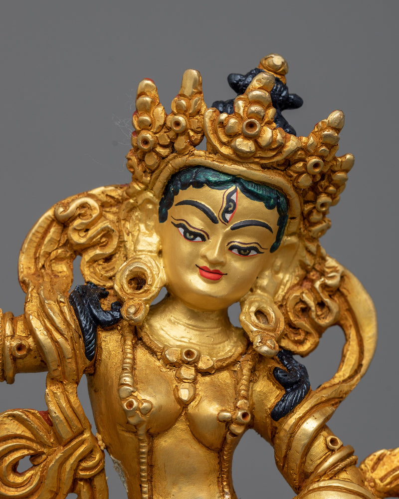 Machine Made Machig Labdron Statue | Copper Crafted Representation of Spiritual Wisdom