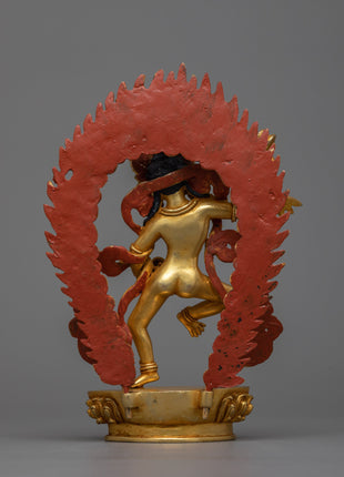 Machine Made Machig Labdron Statue | Copper Crafted Representation of Spiritual Wisdom