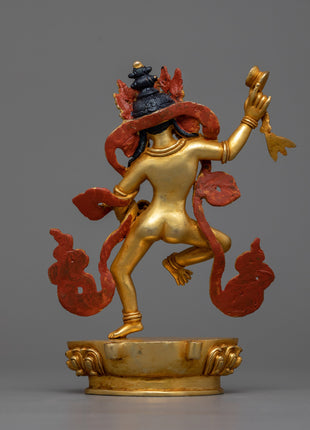 Machine Made Machig Labdron Statue | Copper Crafted Representation of Spiritual Wisdom