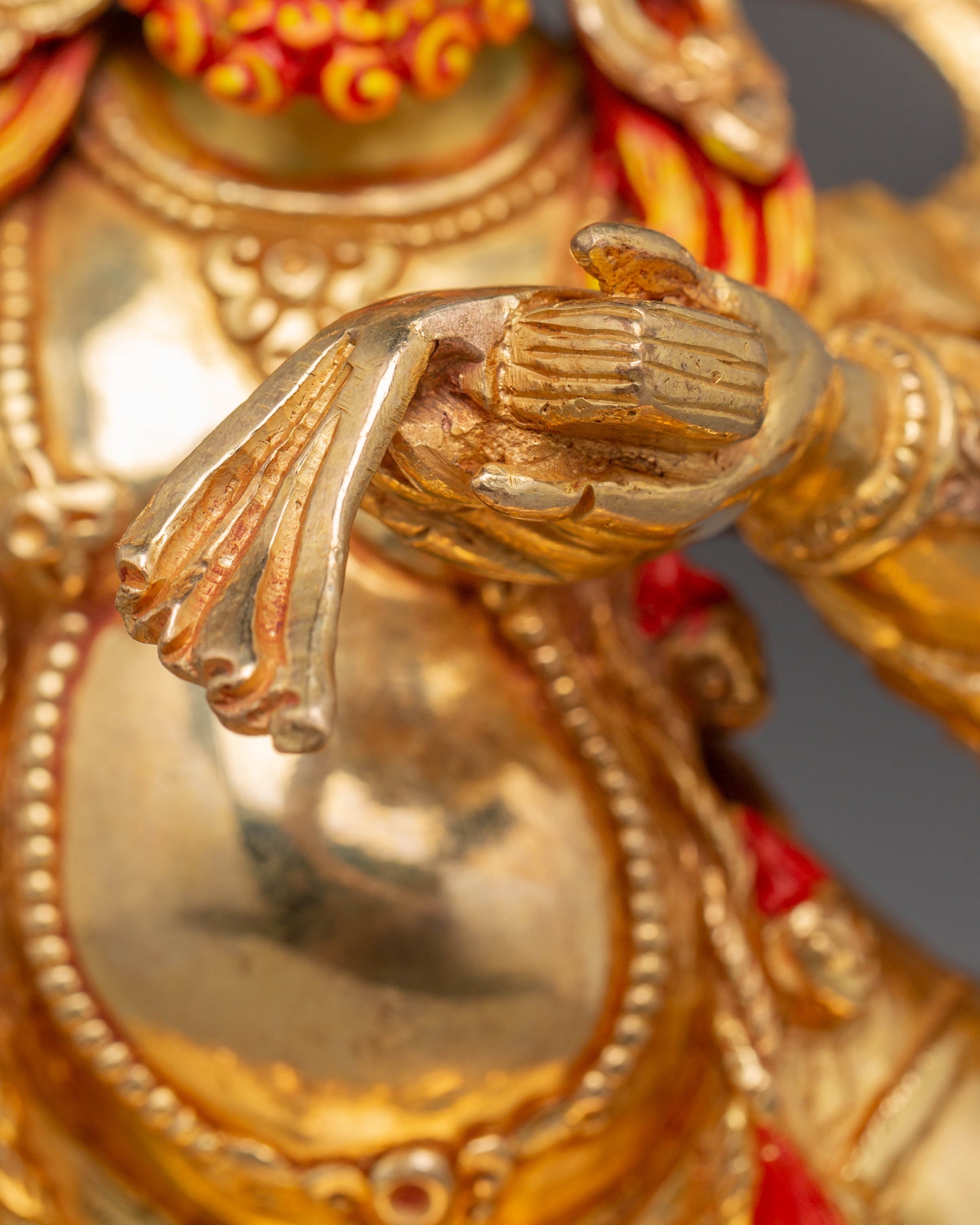 Wrathful Black Manjushri Statue | Tibetan Buddhist Deity of Wisdom