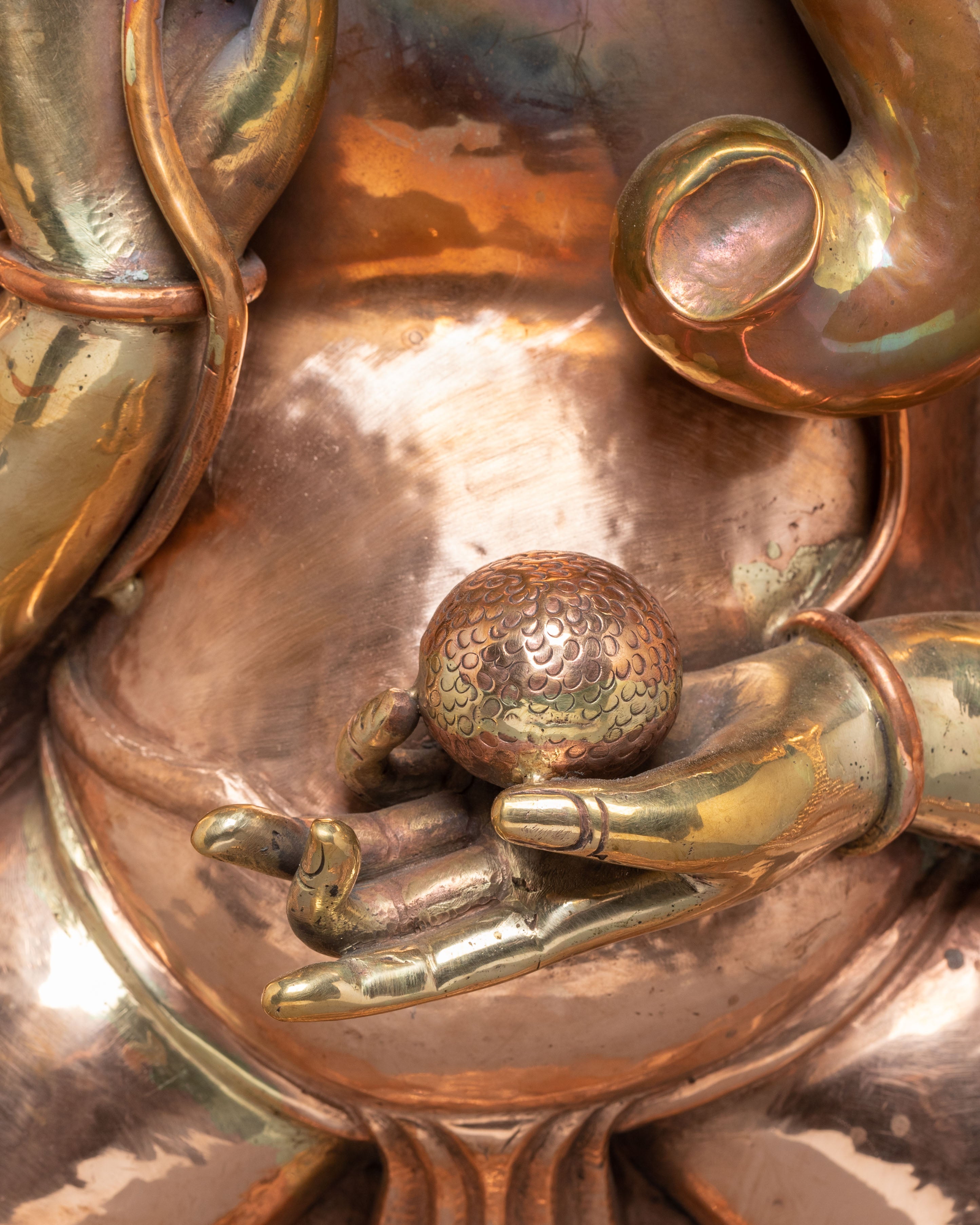 Handcrafted Copper Ganesha Wall Hanging | Spiritual and Decorative Art for Home