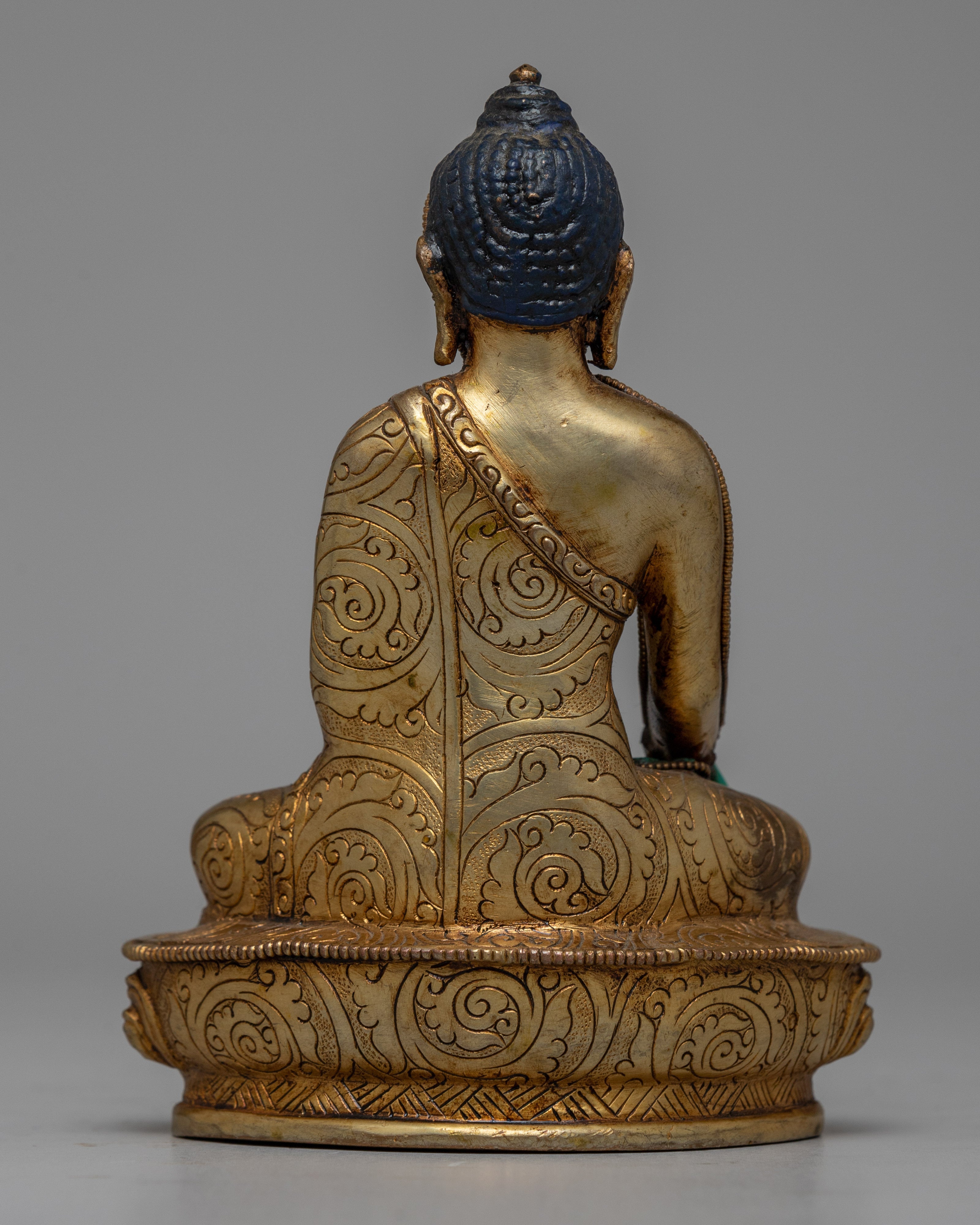 Turuquoise Shakyamuni Buddha Statue | Symbolizing Spiritual Serenity and Wisdom