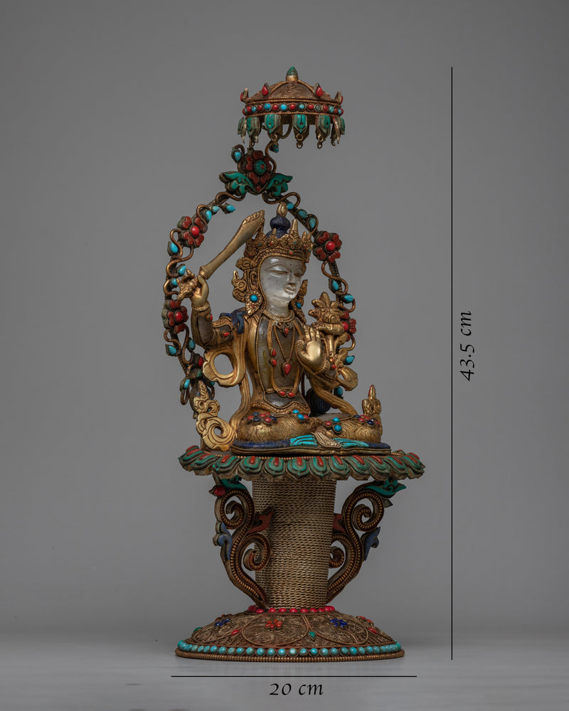 Manjushri Statue Sword | Symbolizing Enlightenment and the Cutting Through of Ignorance