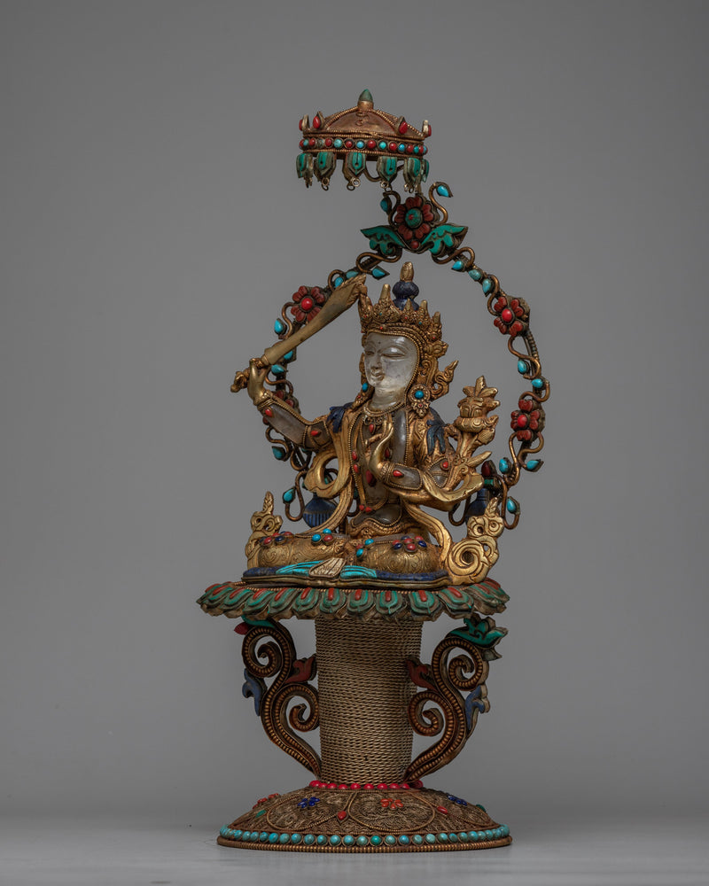 Manjushri Statue Sword | Symbolizing Enlightenment and the Cutting Through of Ignorance