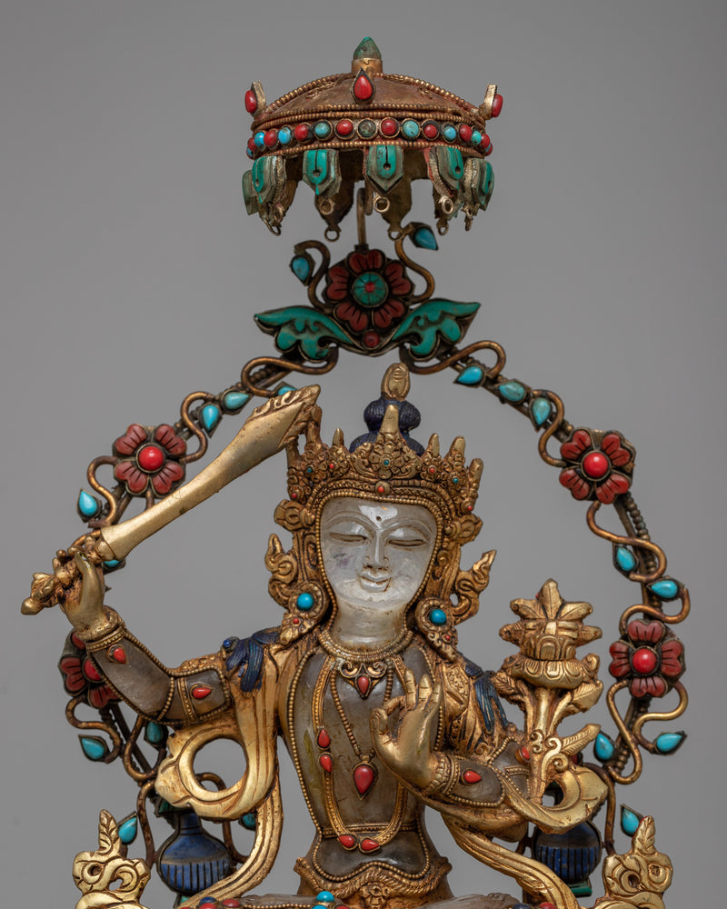 Manjushri Statue Sword | Symbolizing Enlightenment and the Cutting Through of Ignorance