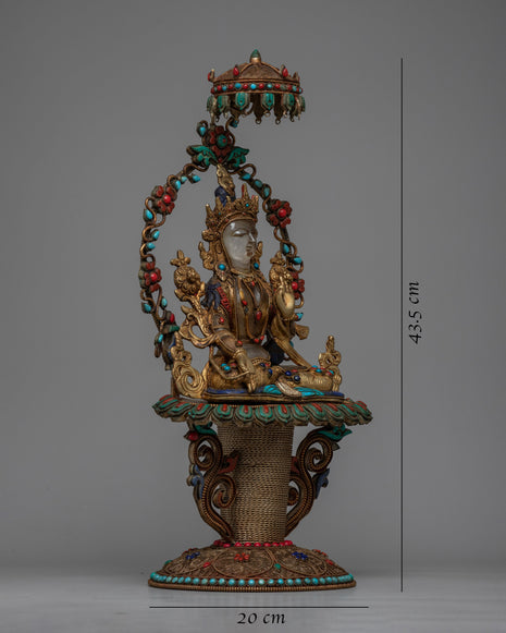 Goddess White Tara Statue | Healing and Protection in Buddhist Tradition