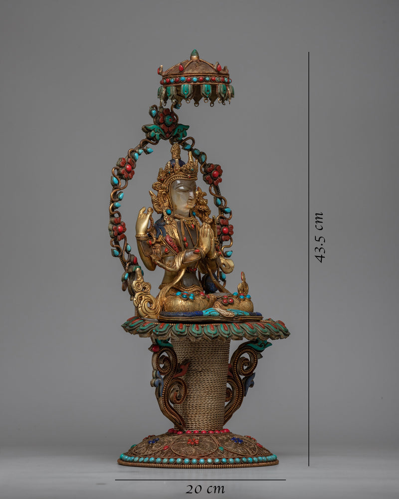 Chenrezig Lord of Love Statue | Radiating Spiritual Grace and Compassion