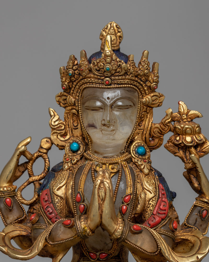 Chenrezig Lord of Love Statue | Radiating Spiritual Grace and Compassion