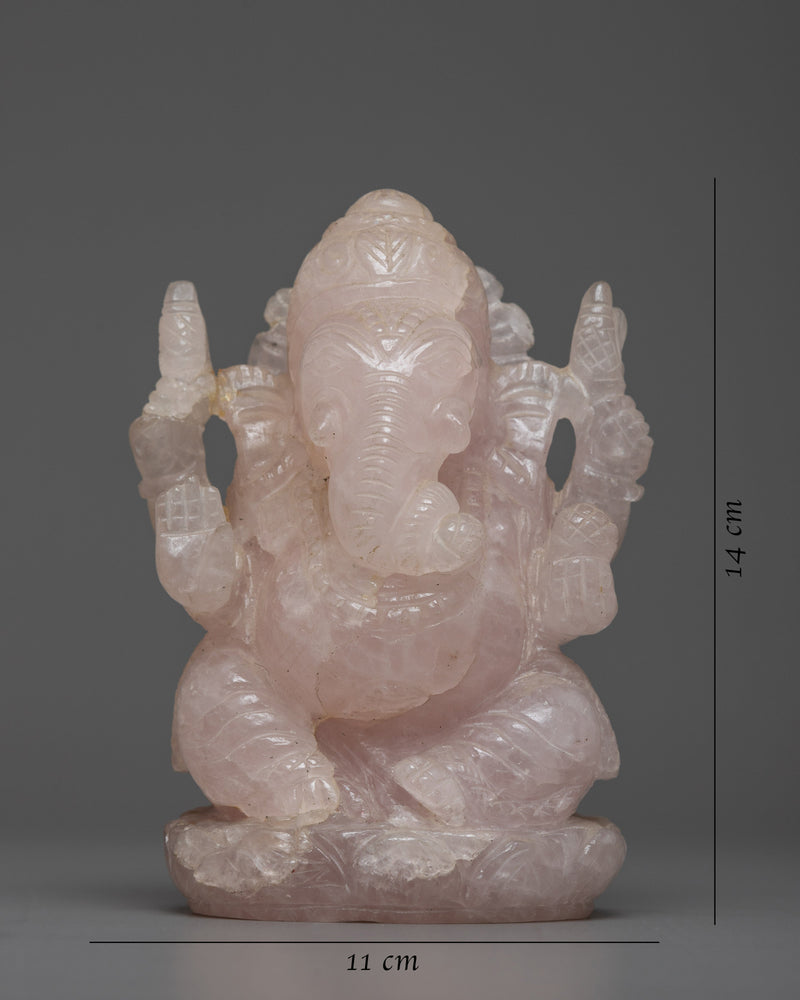 Crystal Ganesh Statue | Radiate Blessings and Prosperity with the Divine Symbolism