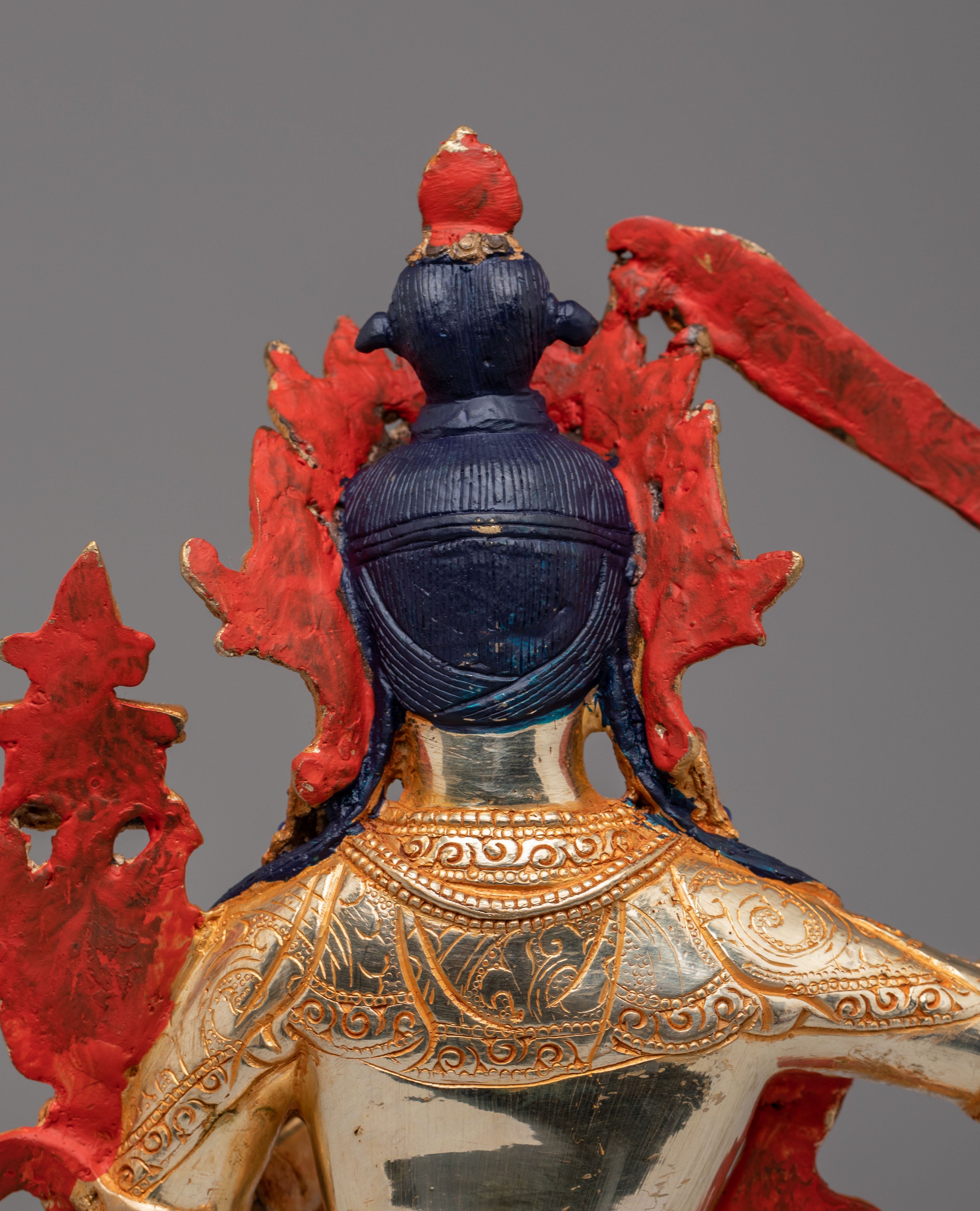 Sacred Flaming Sword Manjushri Statue | Buddhist Wisdom Deity
