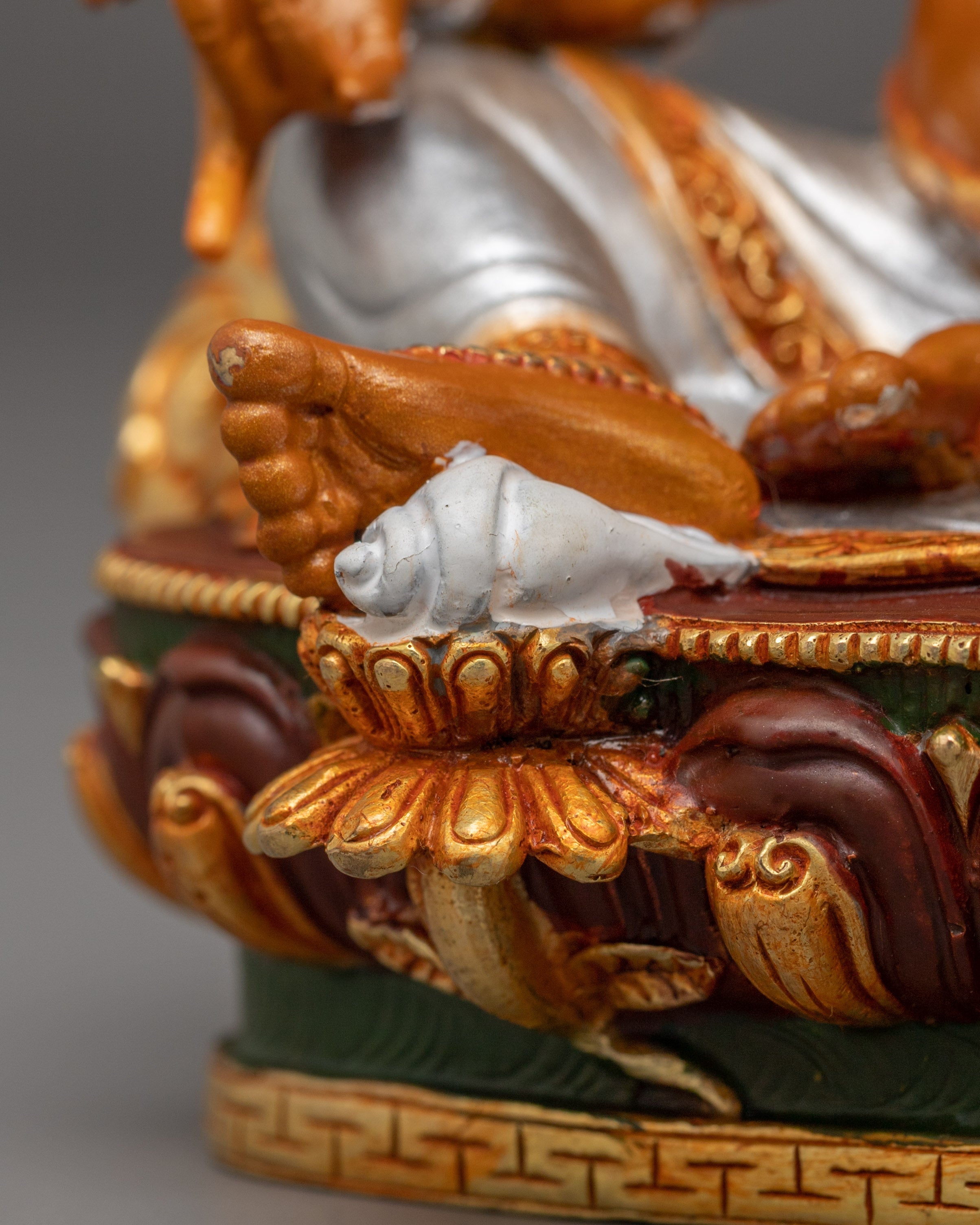 Copper Gold Plated Dzambhala Statue | Wealth Deity Sculpture