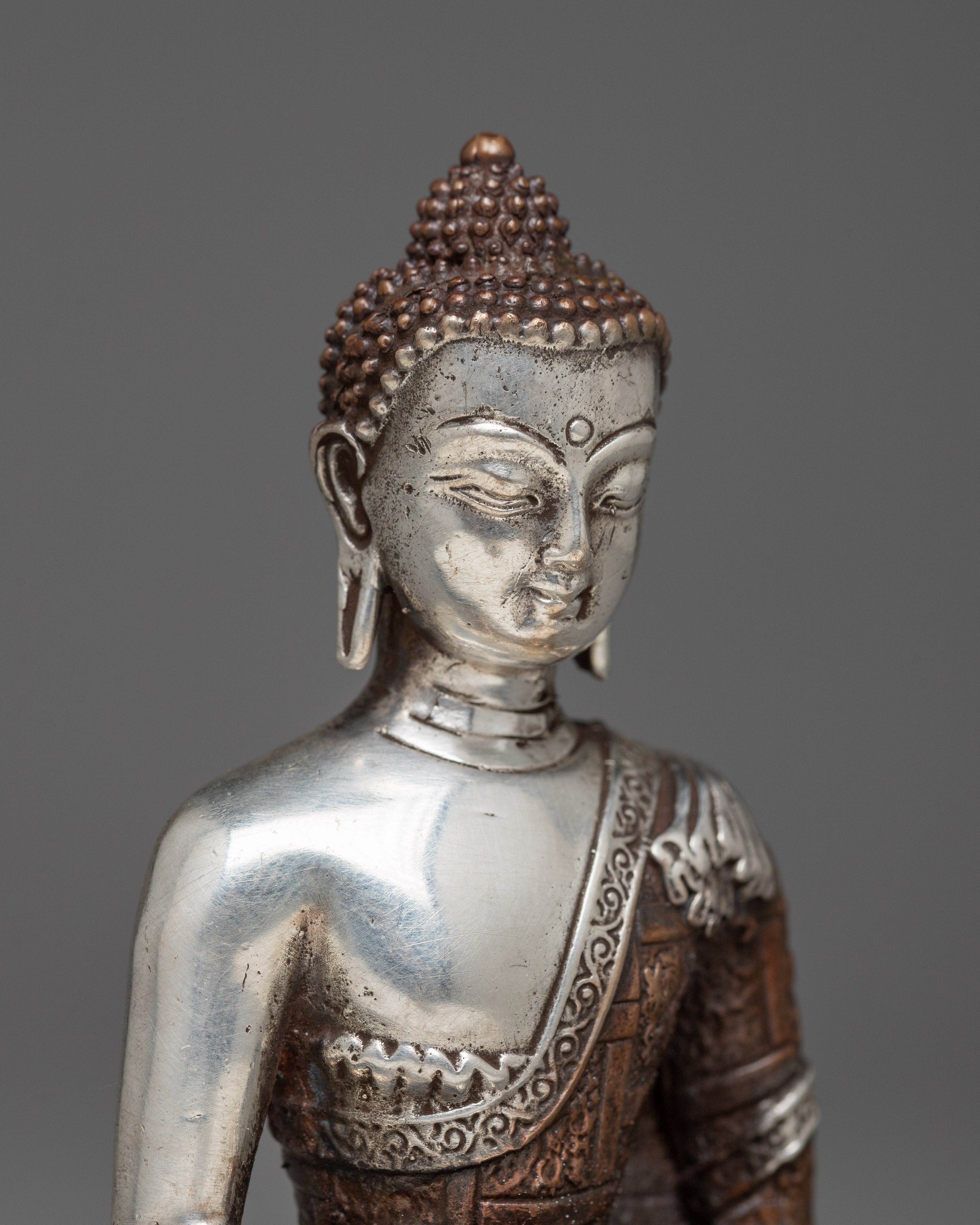 Machine Molded Amitabha Buddha Statue | Copper Statue for Timeless Serenity and Elegance