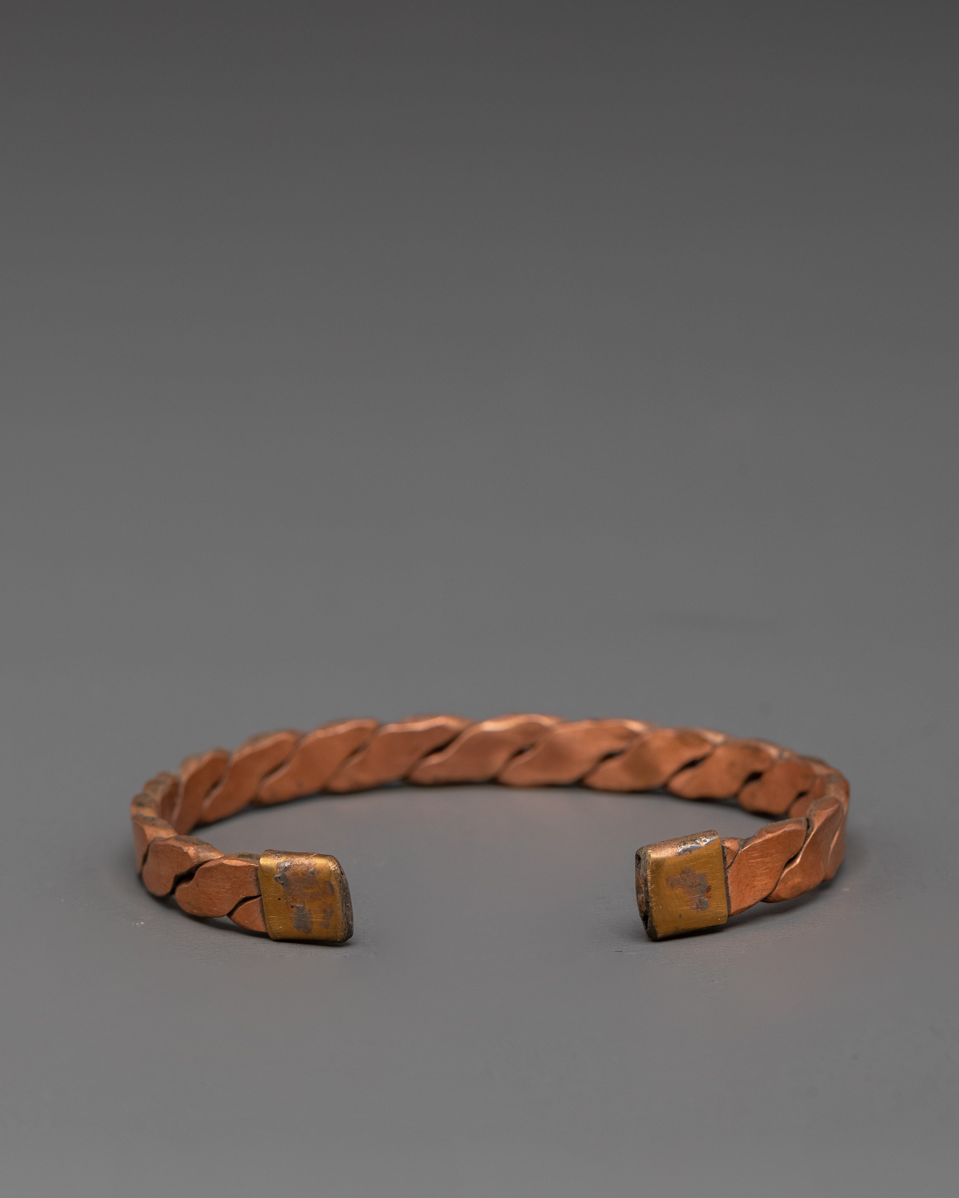 Handmade Twisted Copper Cuff Bracelet | Artisan Positive Energy Jewelry