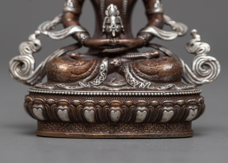 Machine Made Amitayus Buddha Statue | Craftsmanship in Divine Form for Spiritual Practice