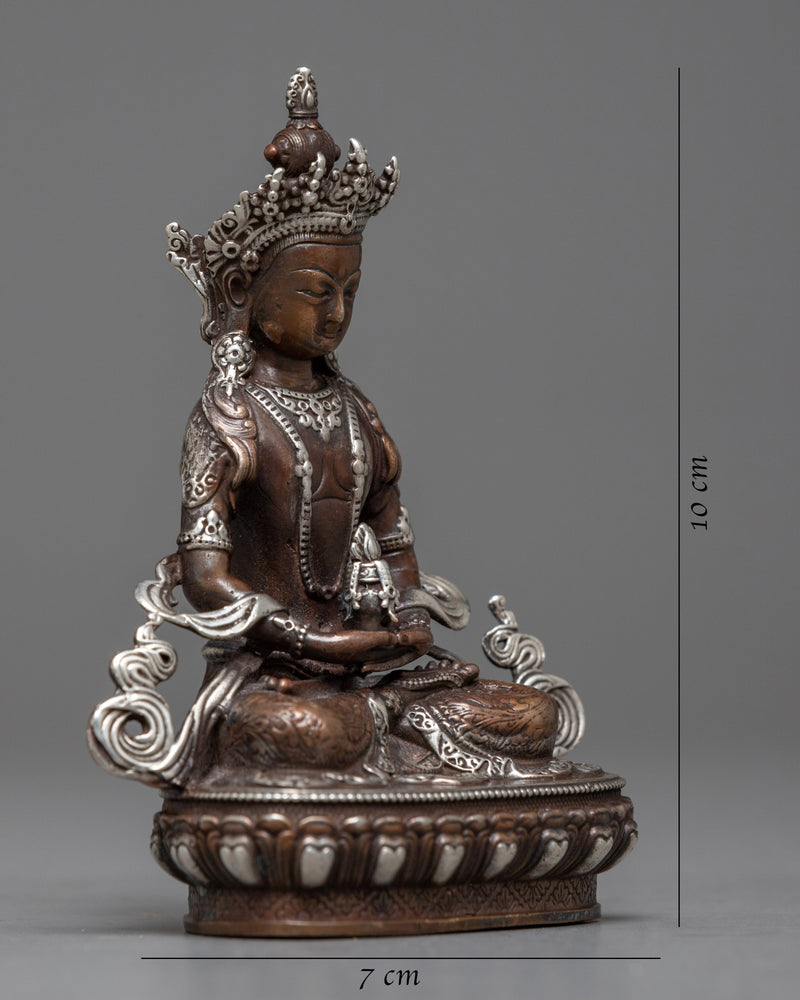 Machine Made Amitayus Buddha Statue | Craftsmanship in Divine Form for Spiritual Practice