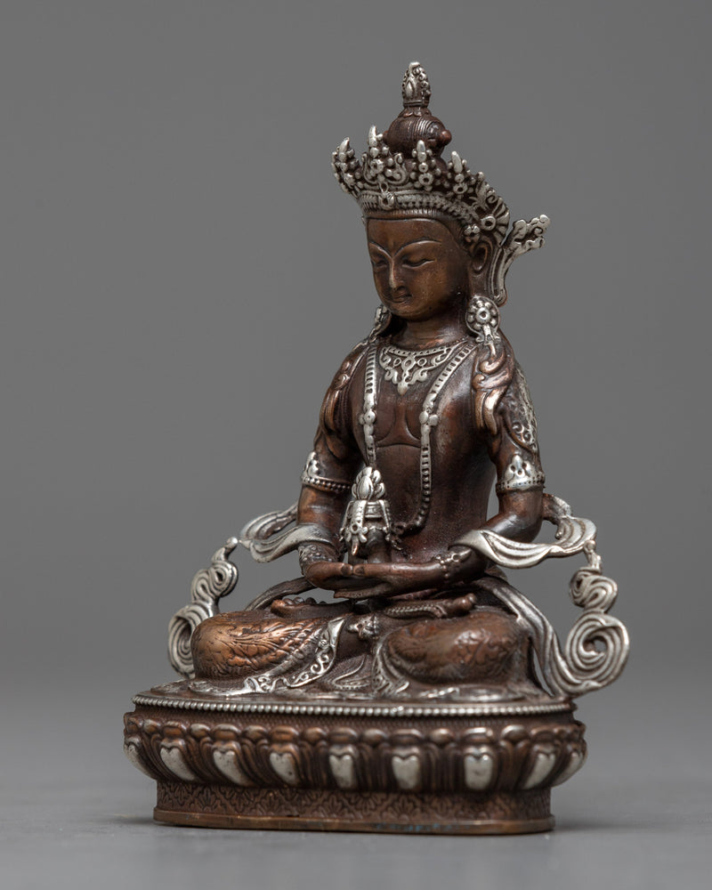 Machine Made Amitayus Buddha Statue | Craftsmanship in Divine Form for Spiritual Practice