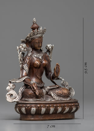Machine Made Mother Sita Tara (White Tara) Statue | Serene Representation of Divine Feminine Ener