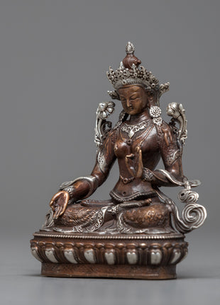 Machine Made Mother Sita Tara (White Tara) Statue | Serene Representation of Divine Feminine Ener