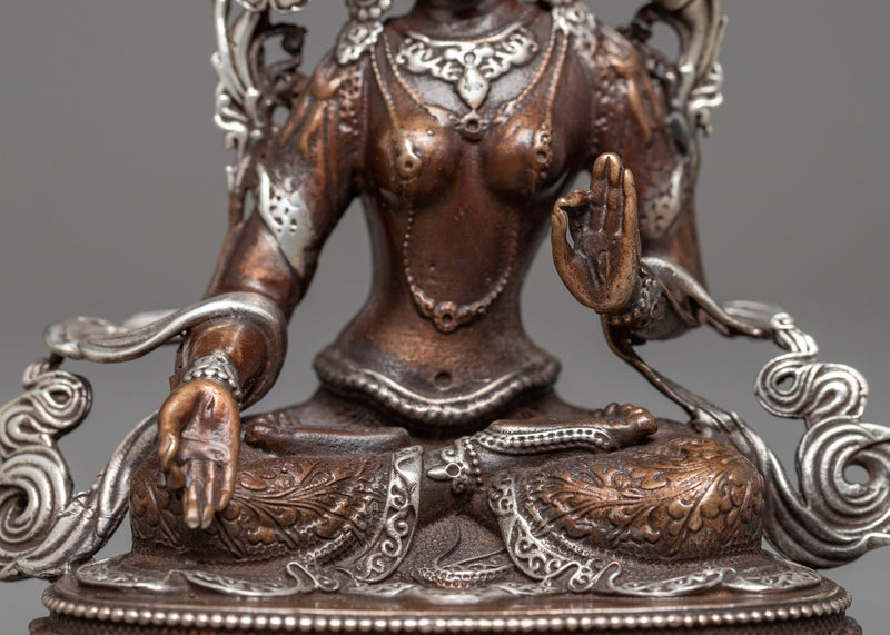 Machine Made Mother Sita Tara (White Tara) Statue | Serene Representation of Divine Feminine Ener