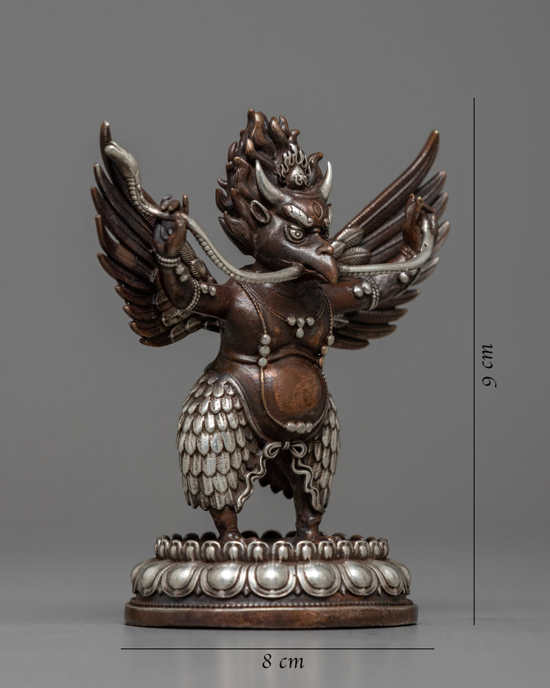 Copper Machine Made Garuda Statue | Intricately Crafted Symbol of Power and Protection