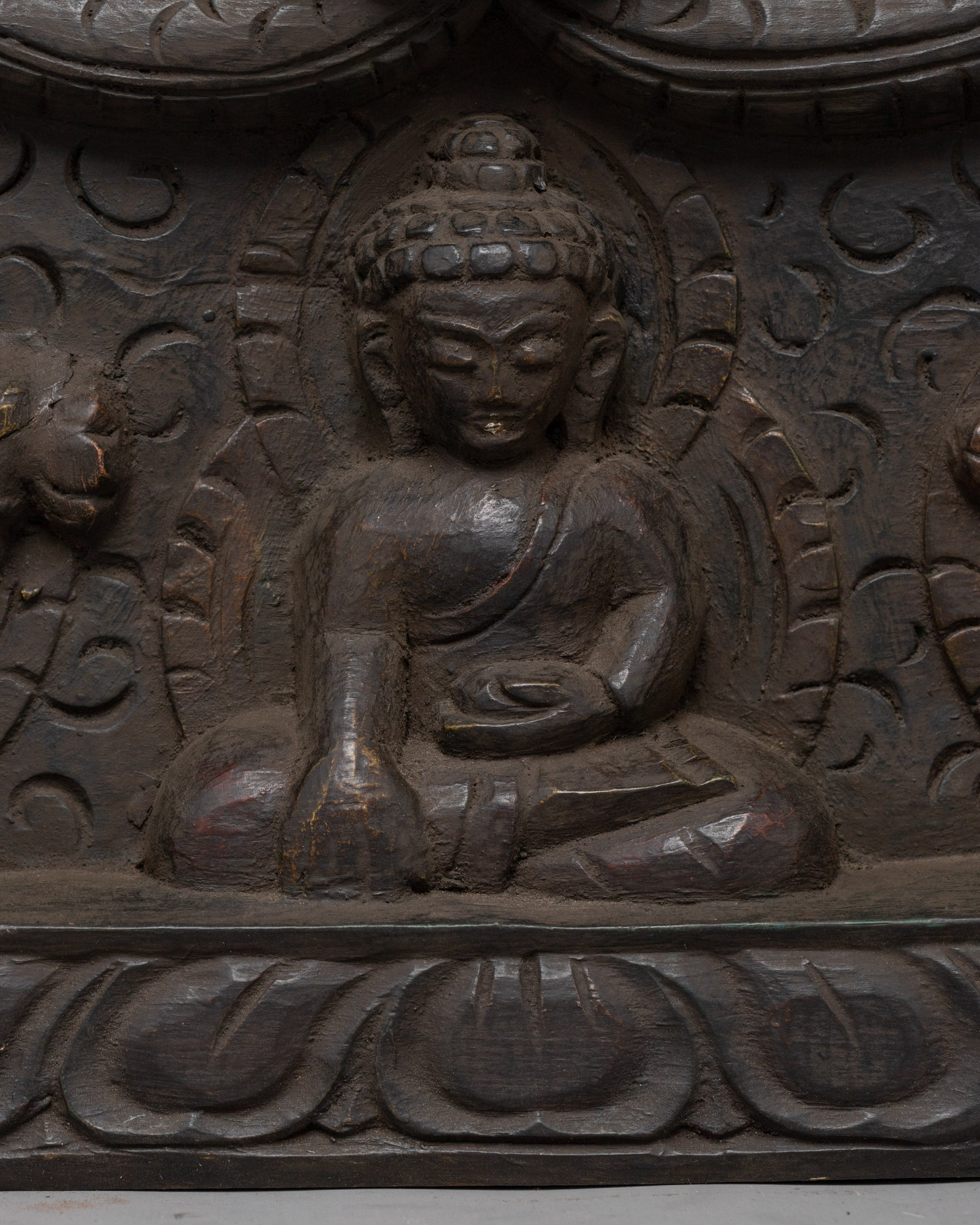 Wooden Door Frame | Temple-Style Carved Deco