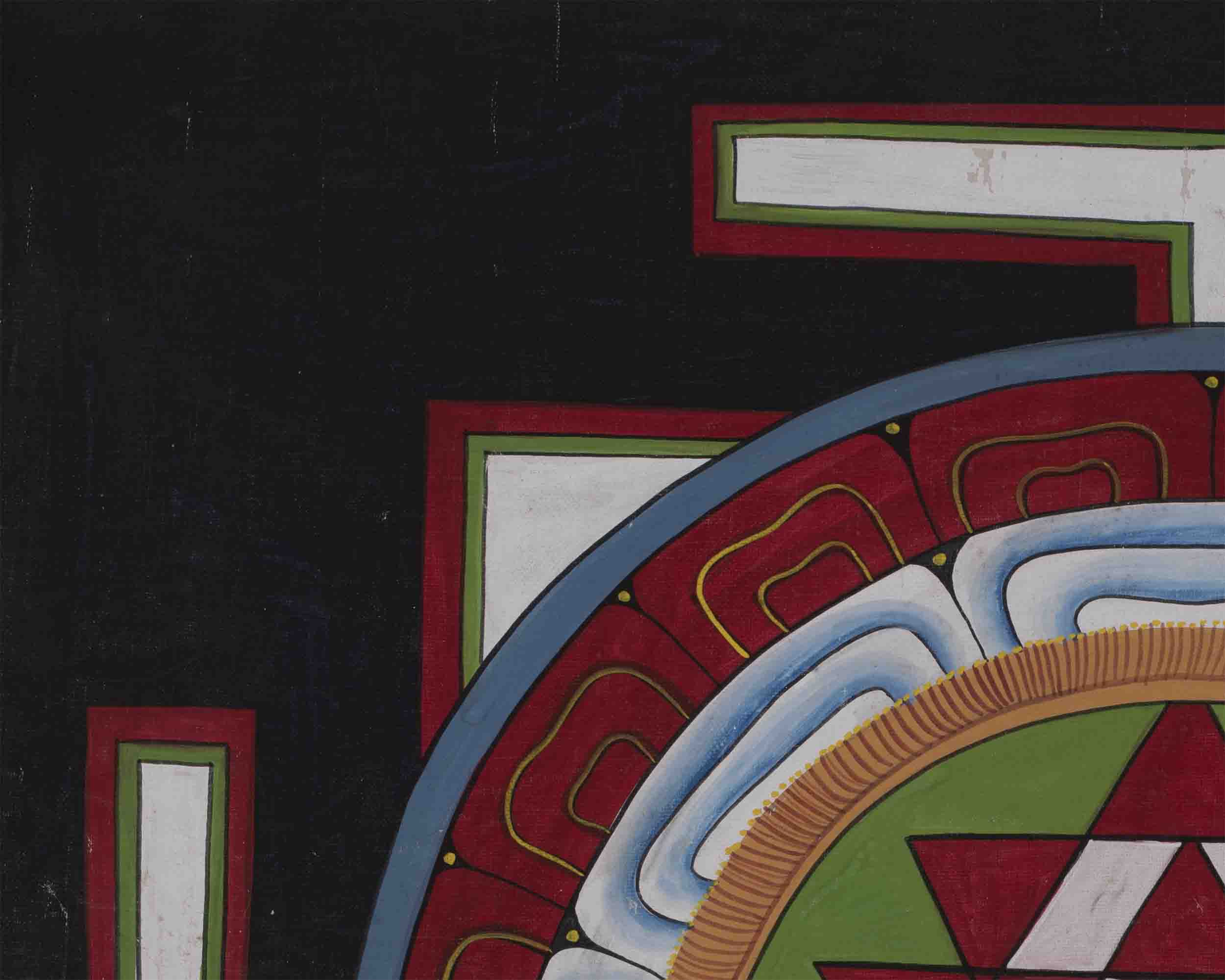 Vintage Shree Yantra Mandala | Original Hand-Painted Shree Yantra