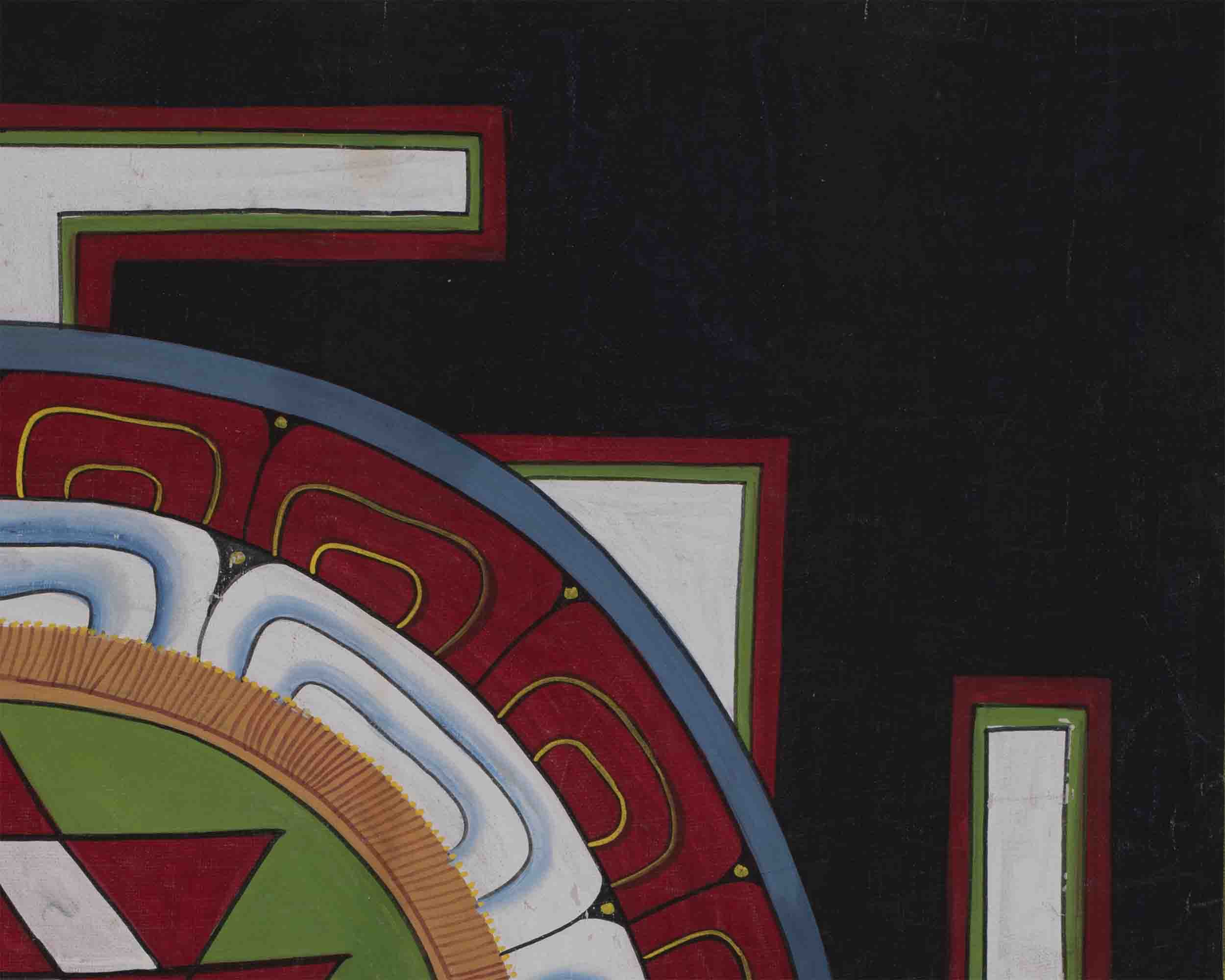 Vintage Shree Yantra Mandala | Original Hand-Painted Shree Yantra