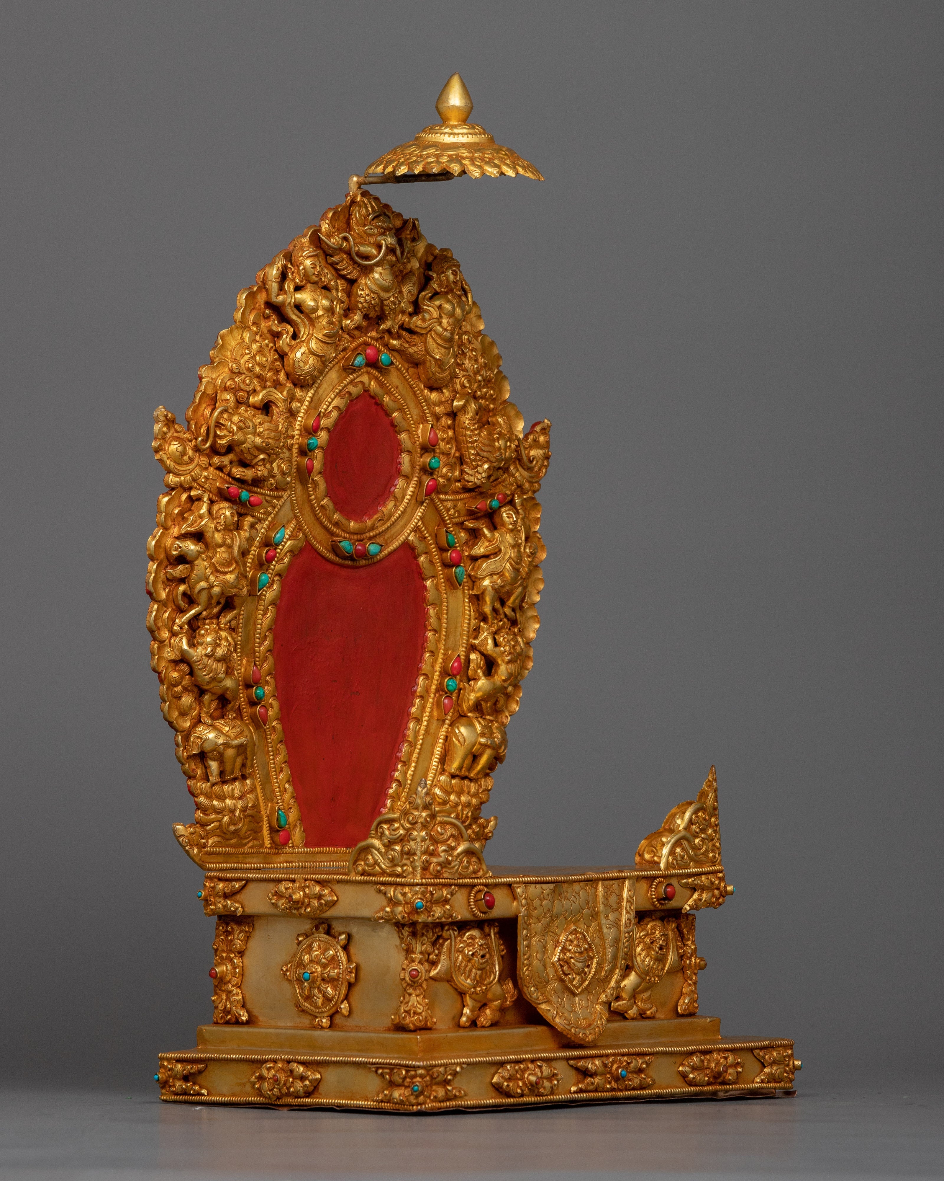 Copper Throne For Statue | Offering a Magnificent Seat for Revered Figures