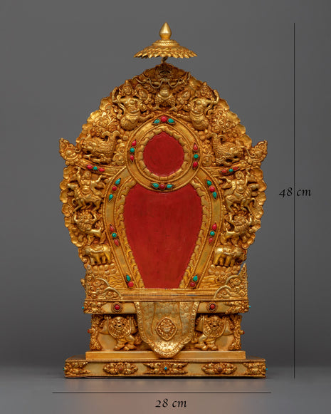 Copper Throne For Statue | Offering a Magnificent Seat for Revered Figures
