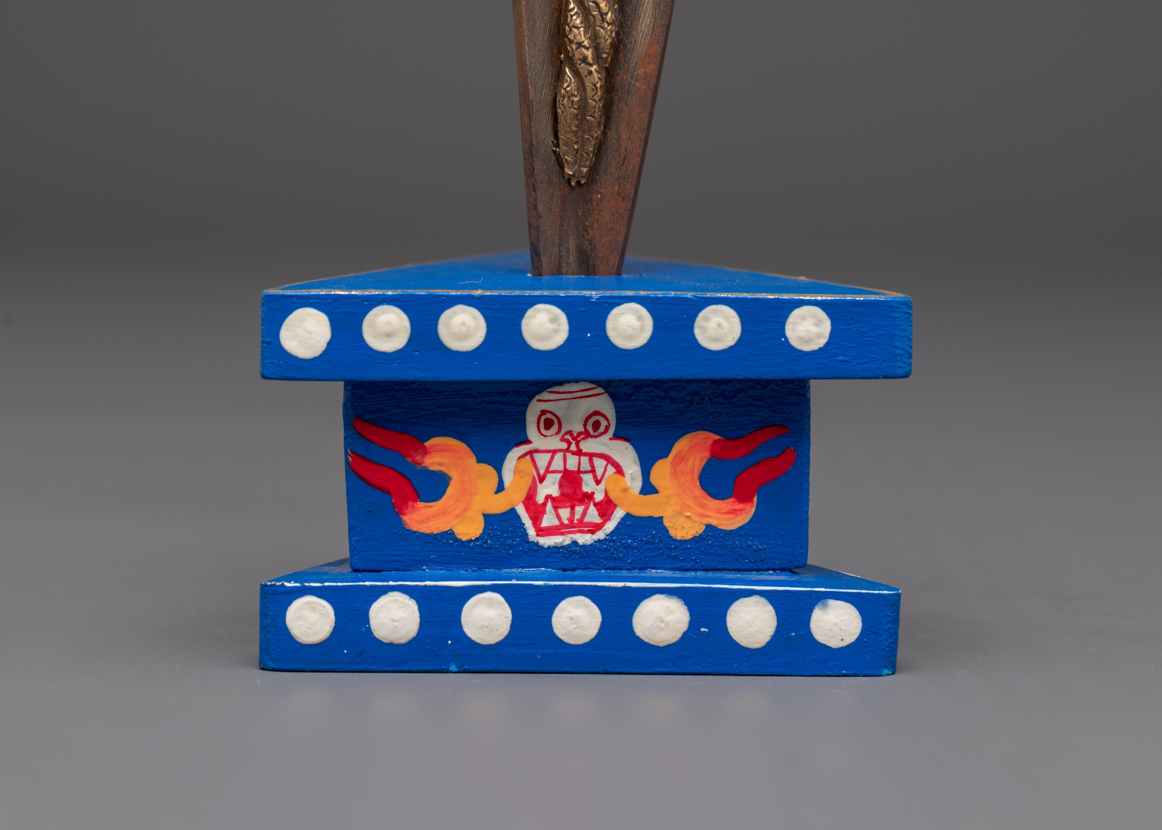 Tibetan Phurba Ritual Dagger | Handcrafted Copper Vajrayana Sculpture