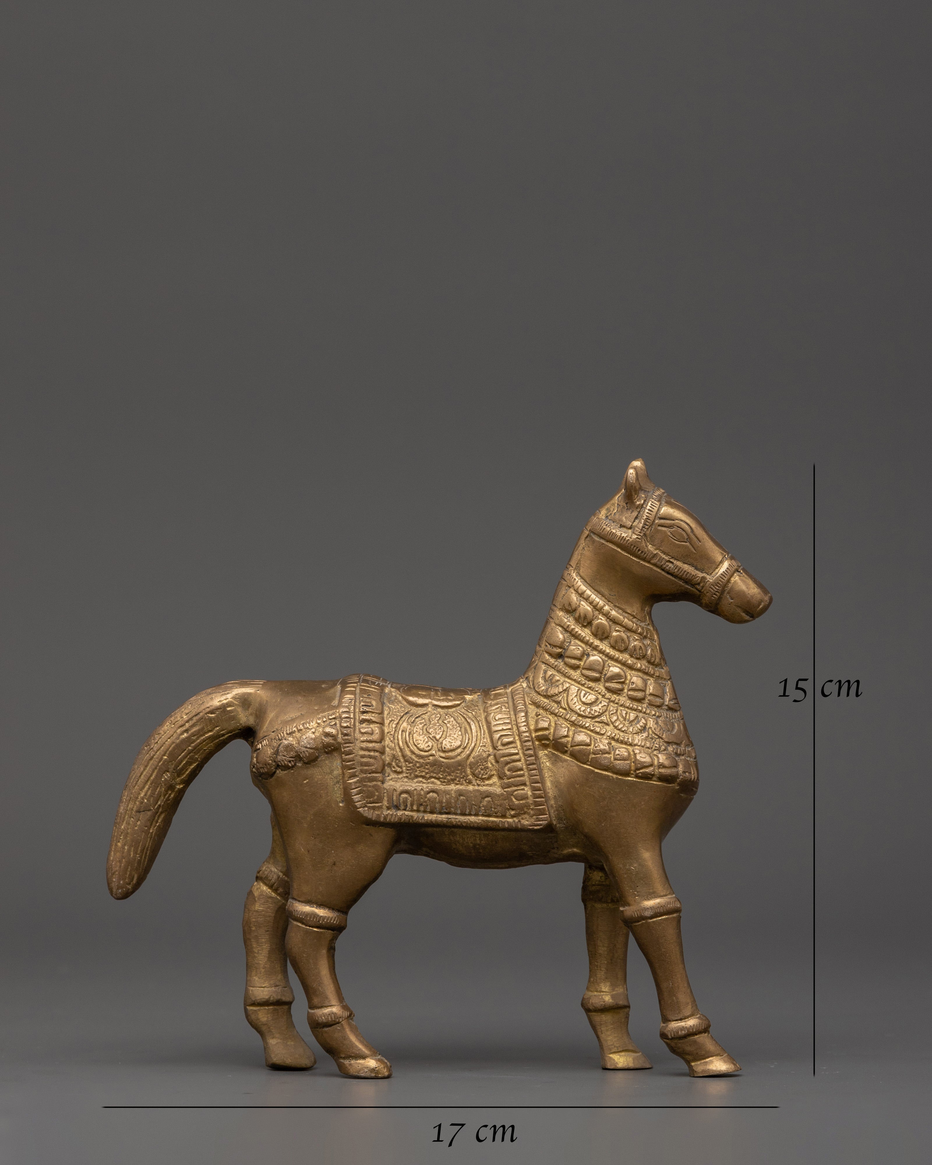 Brass Horse Sculpture for Home Decor | Handcrafted Symbol of Power, Speed & Victory