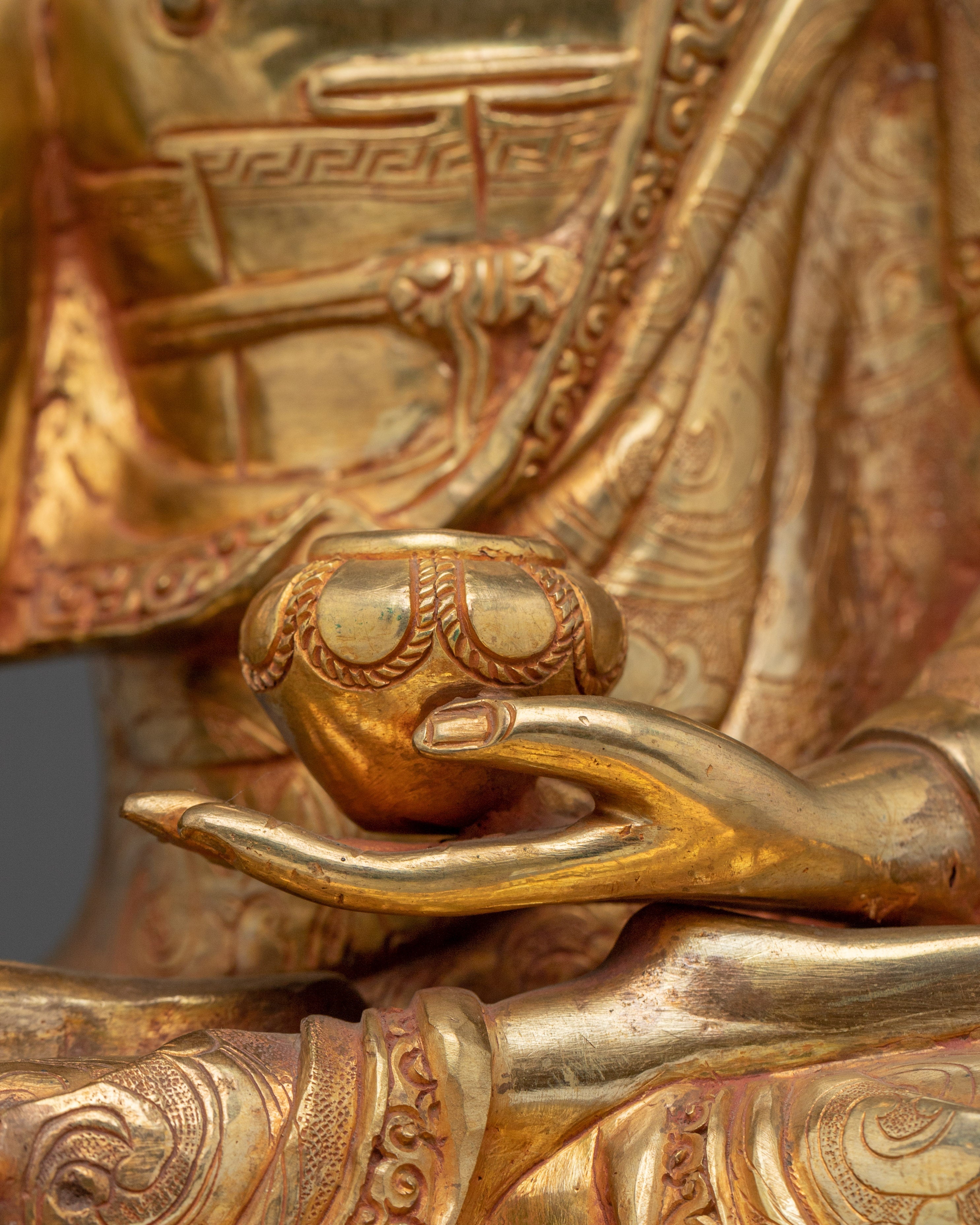 Handcrafted Shakyamuni buddha Spiritual Decor | Tibetan Art
