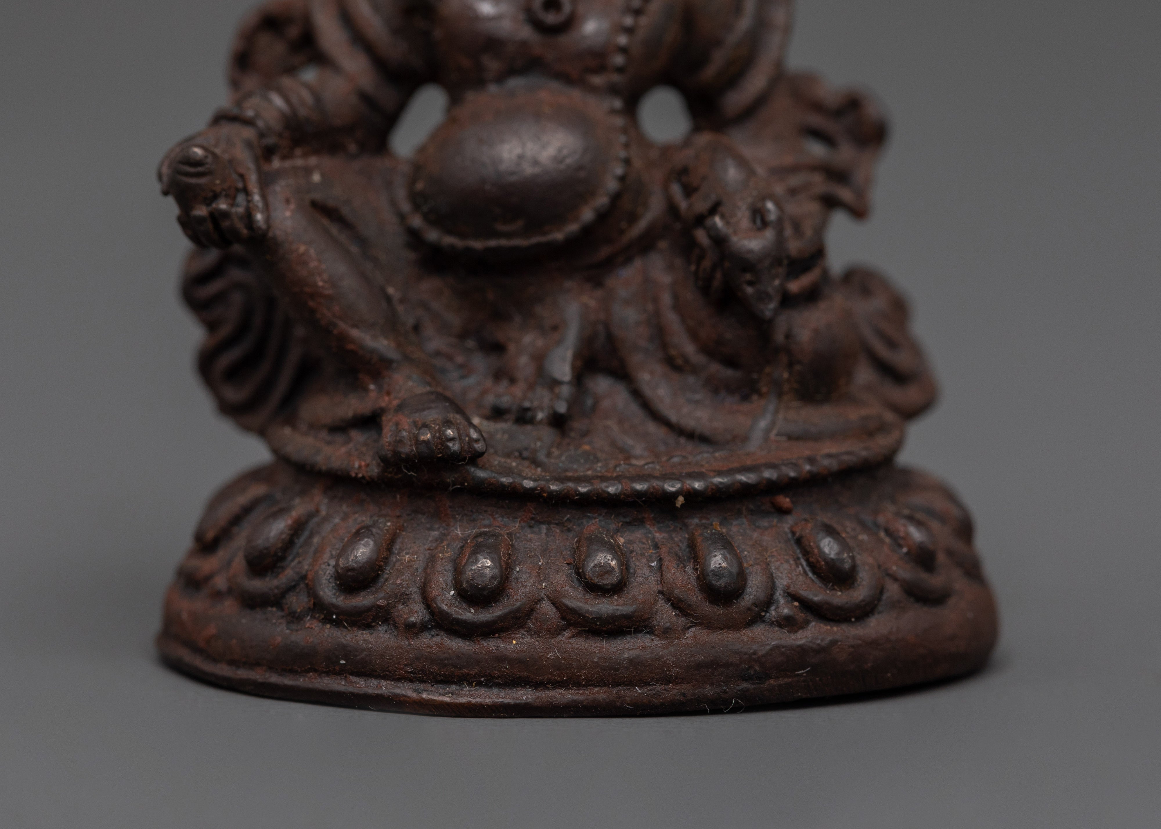 Handcrafted Dzambhala Prosperity Statue | Tibetan Wealth Deity for Abundance