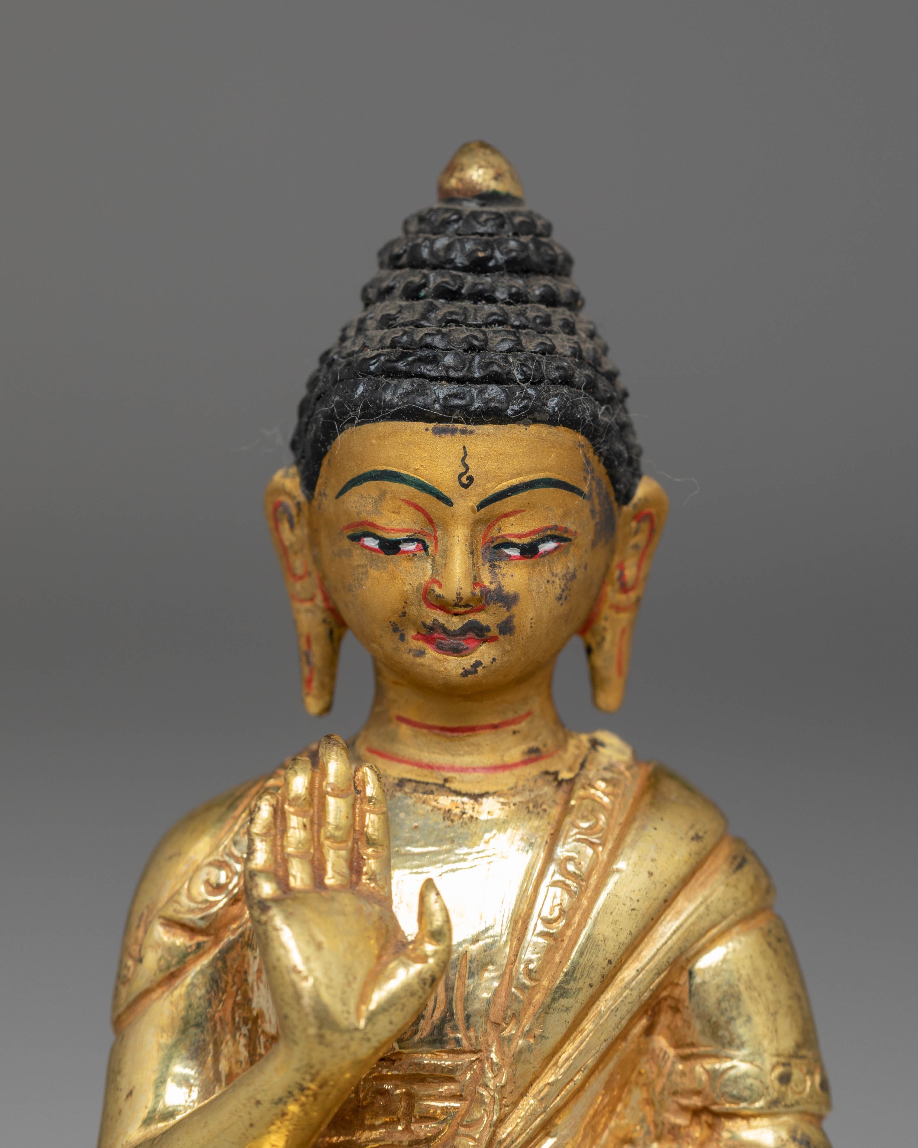 Copper Statue of Amogasiddhi Buddha | The Lord of Karma