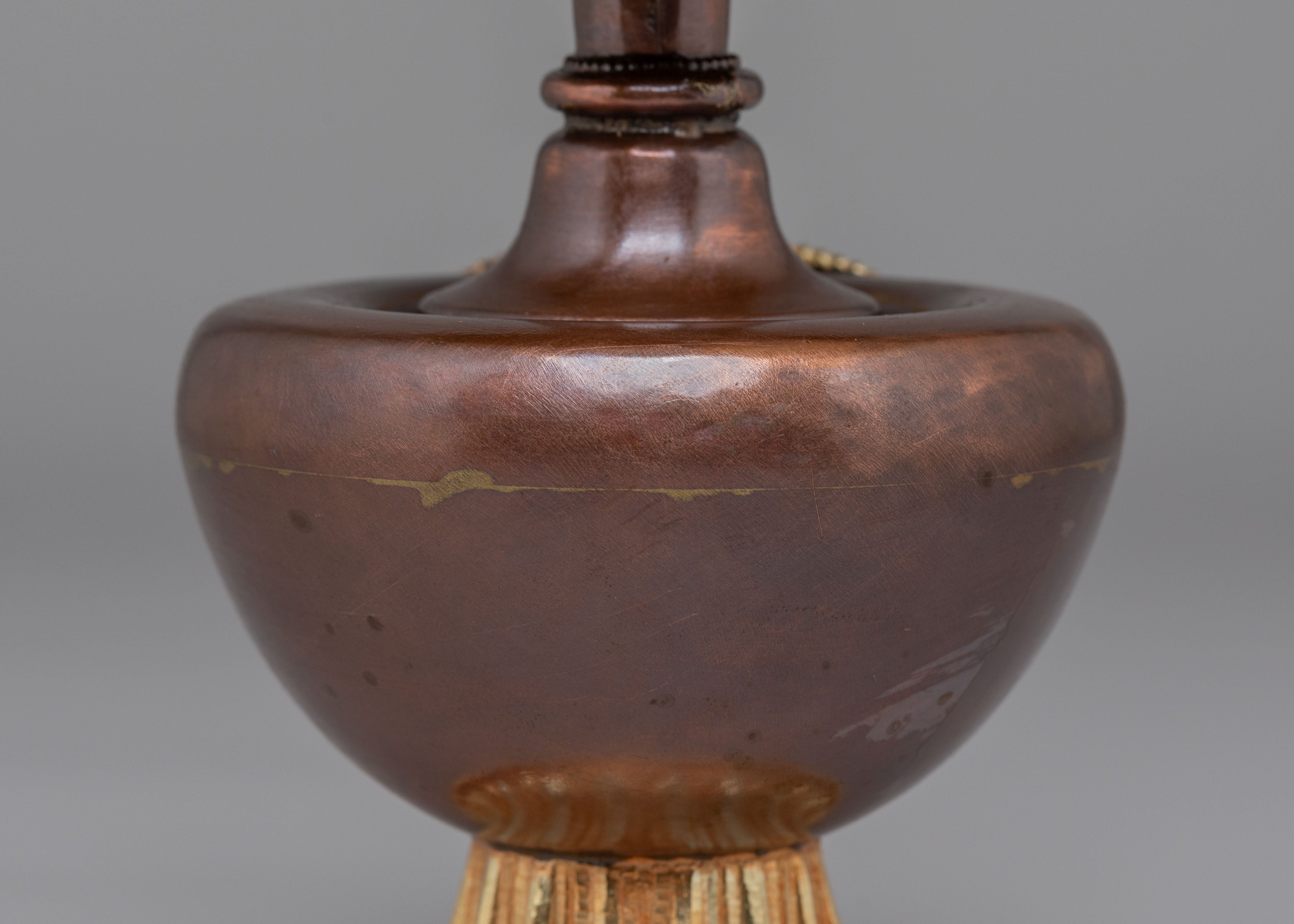 Gold Plated Tibetan Bhumba | Handcrafted Ritual Vessel