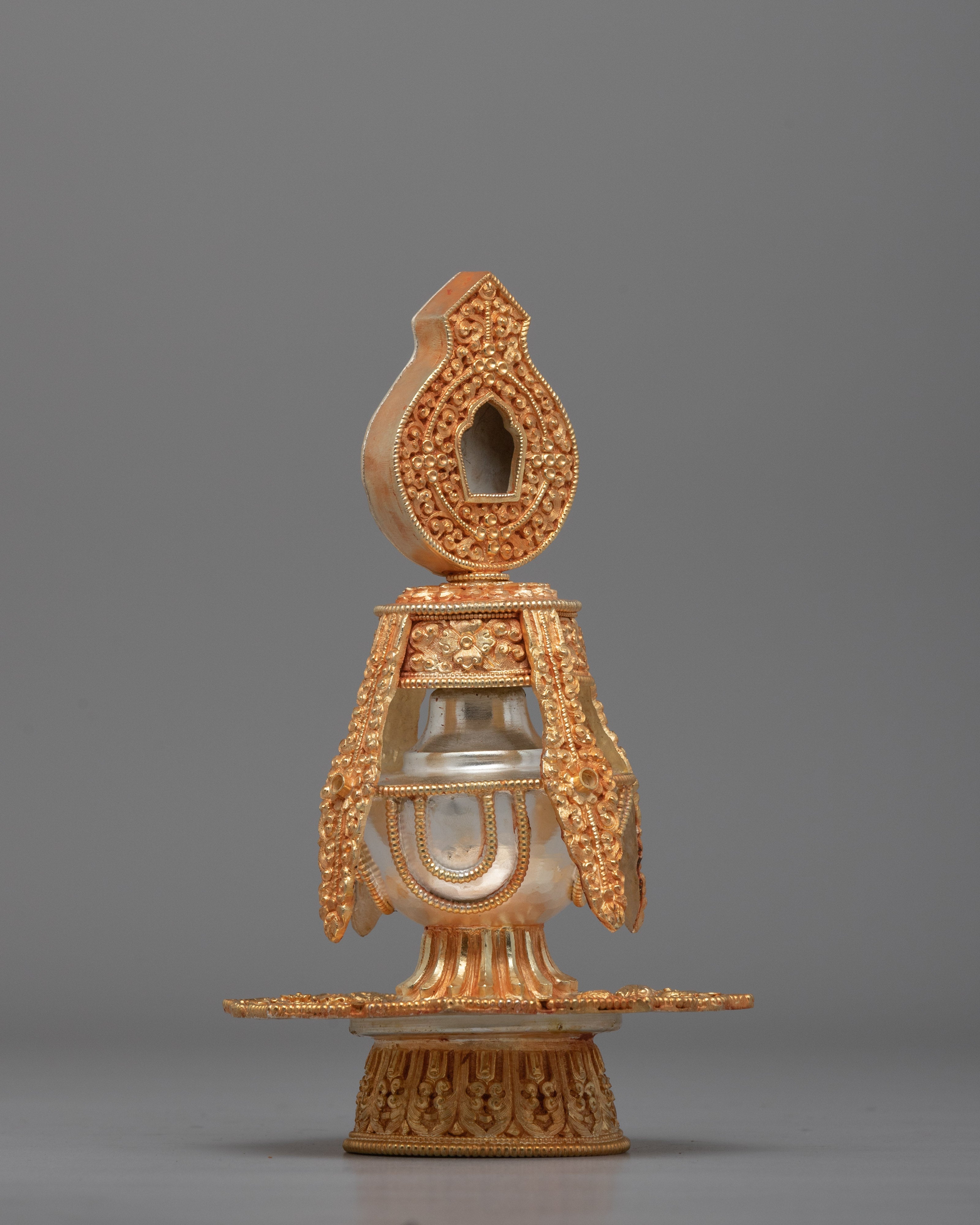 Buddhist Ritual Long Life Vase | Tibetan Ayur Kalasha Long Life & Auspicious Energy | Handcrafted Tibetan Tsebum Vase