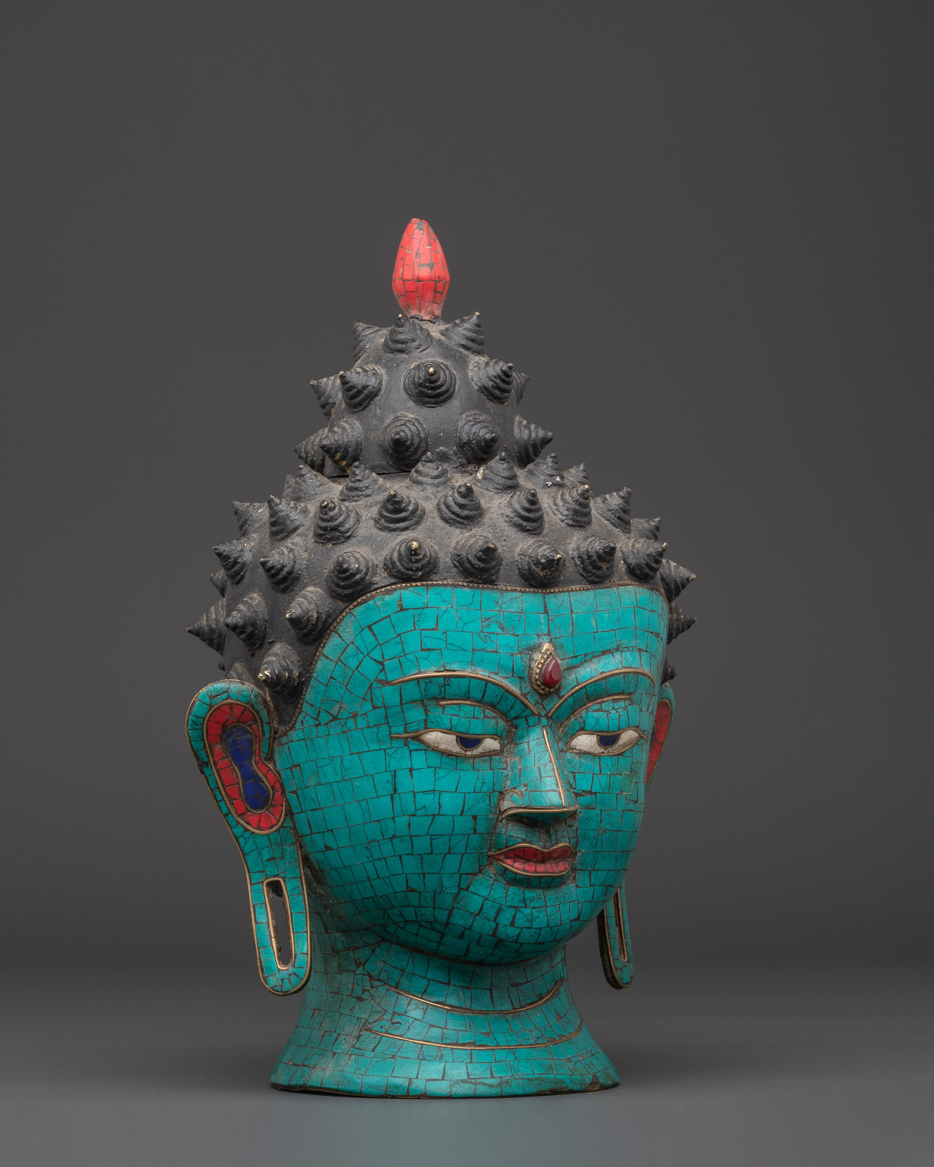 Tibetan Buddha Head Statue | Symbol of Spiritual Wisdom