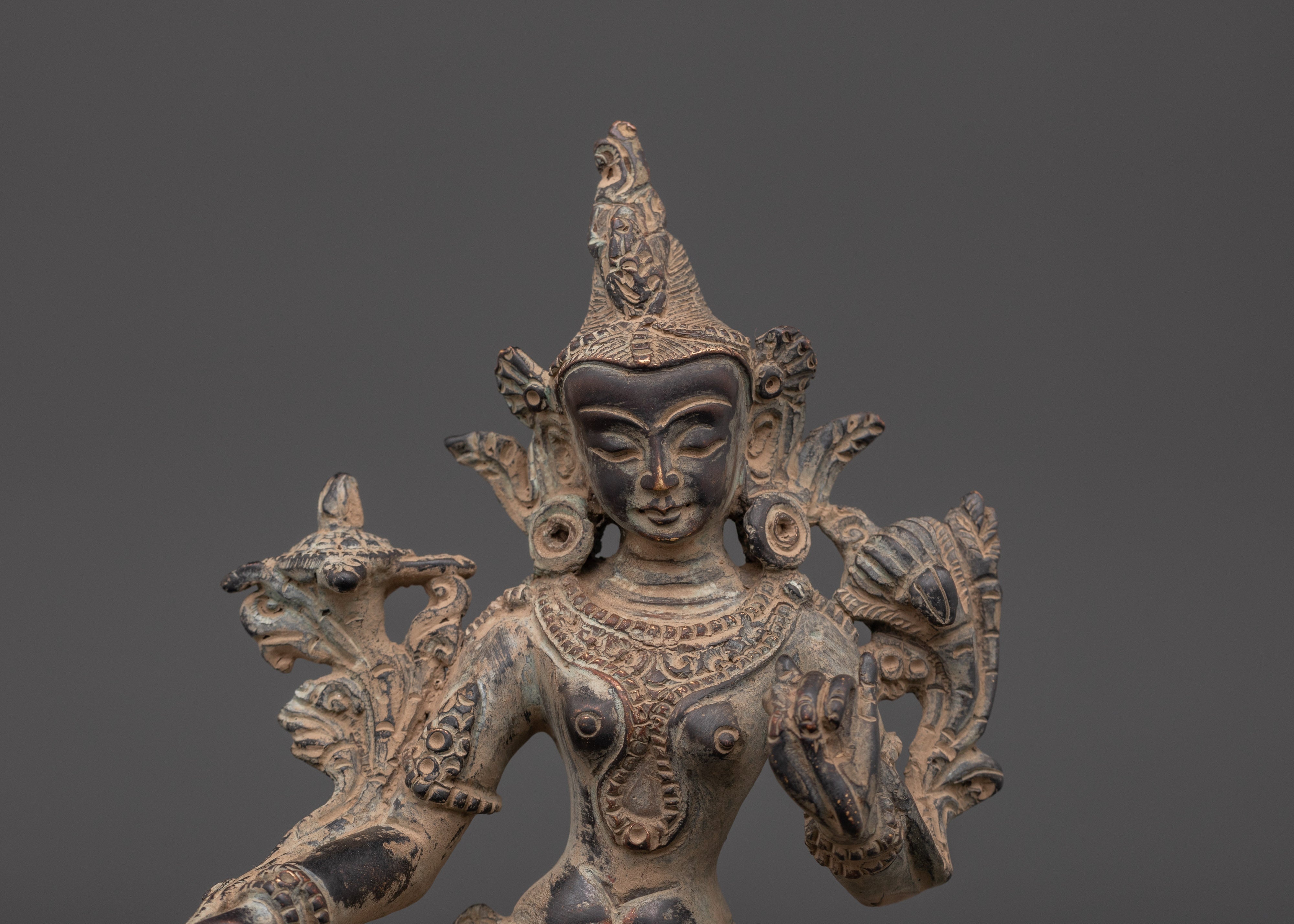 Green Tara Buddhist Goddess Statue | Symbol of Swift Compassion and Liberation