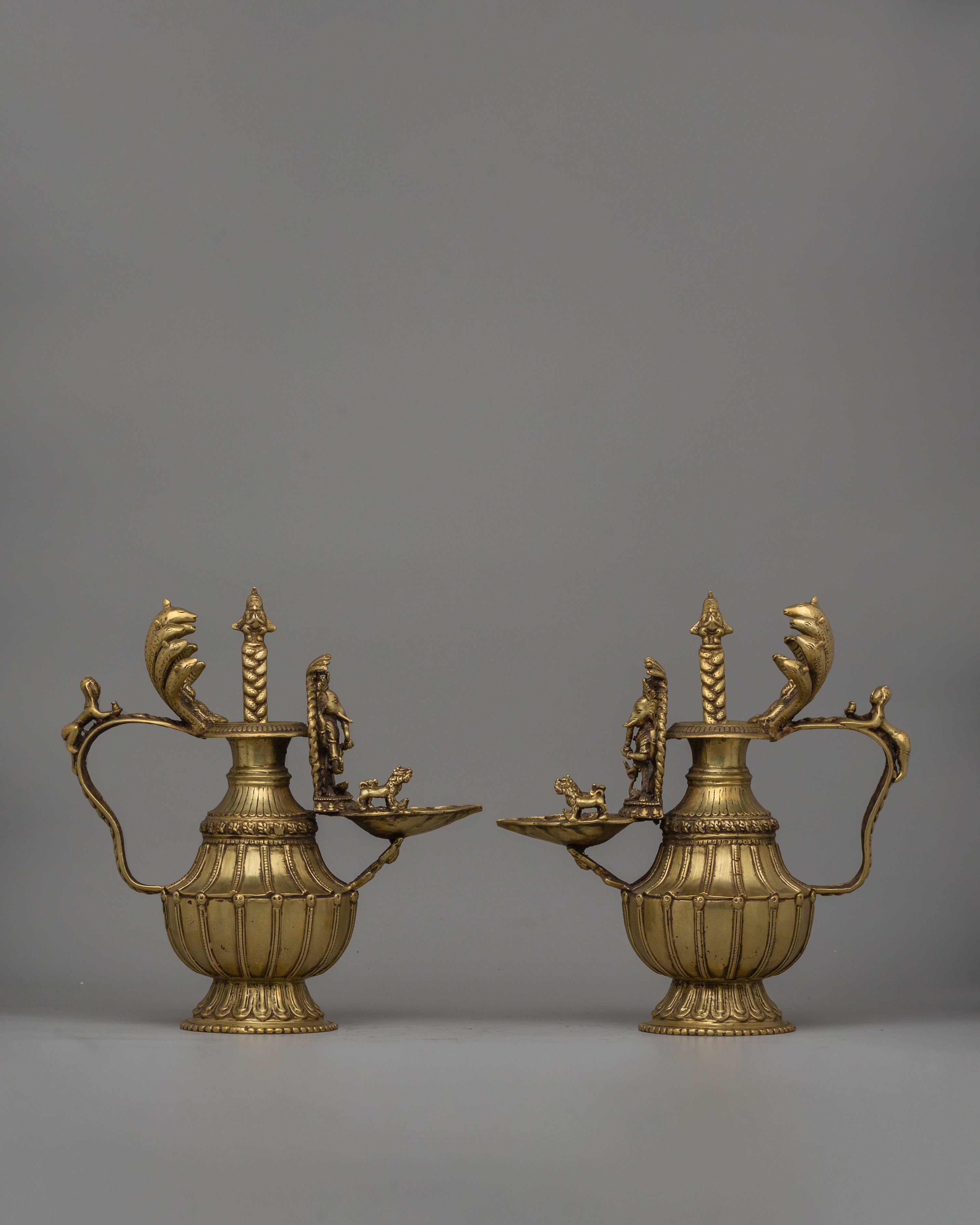 Sukunda Set Ritual Lamp | Sacred Ganesha Oil Lamps for Rituals and Decor